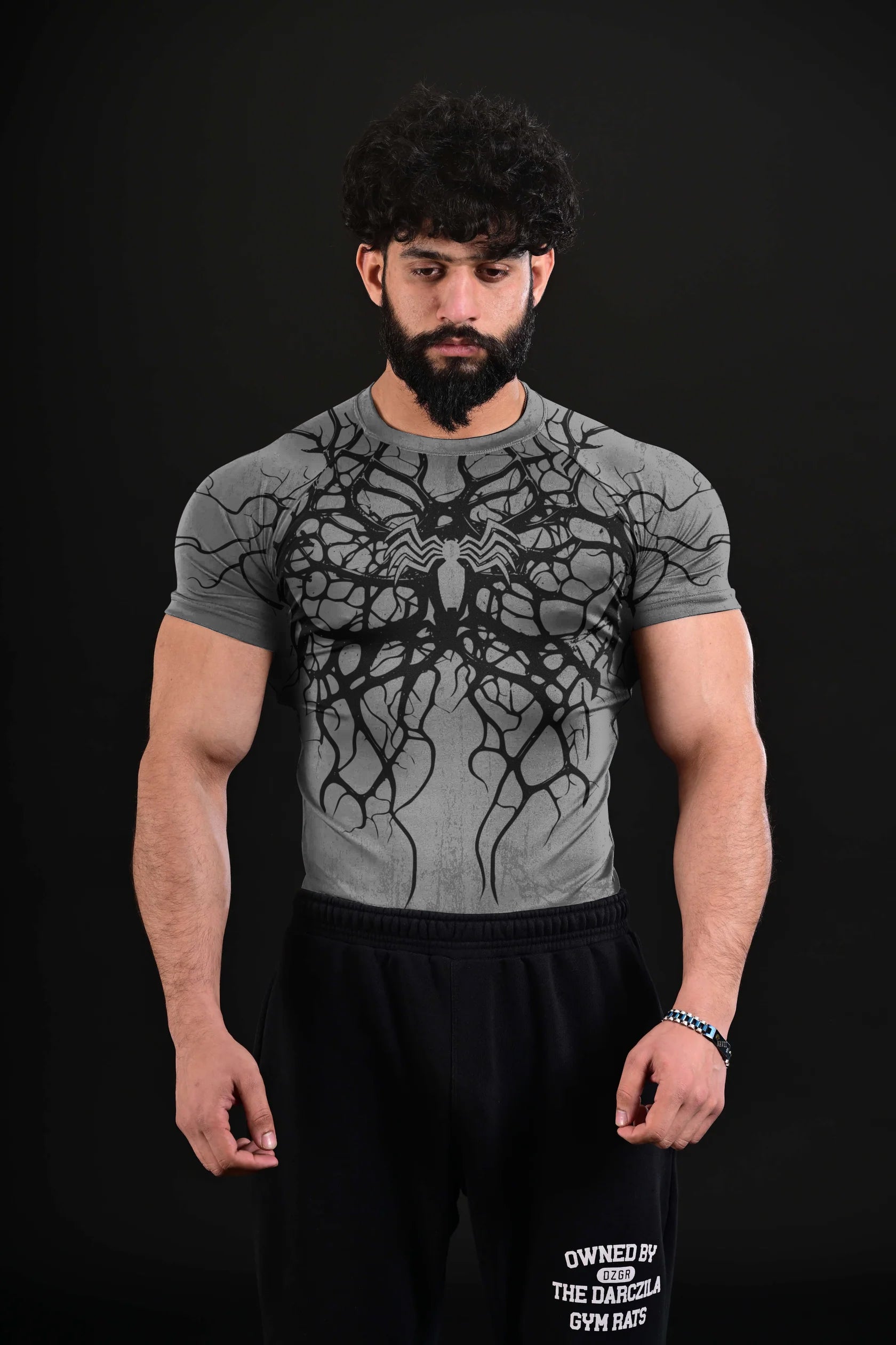 Venom X Spider [Compression Tee] GREY