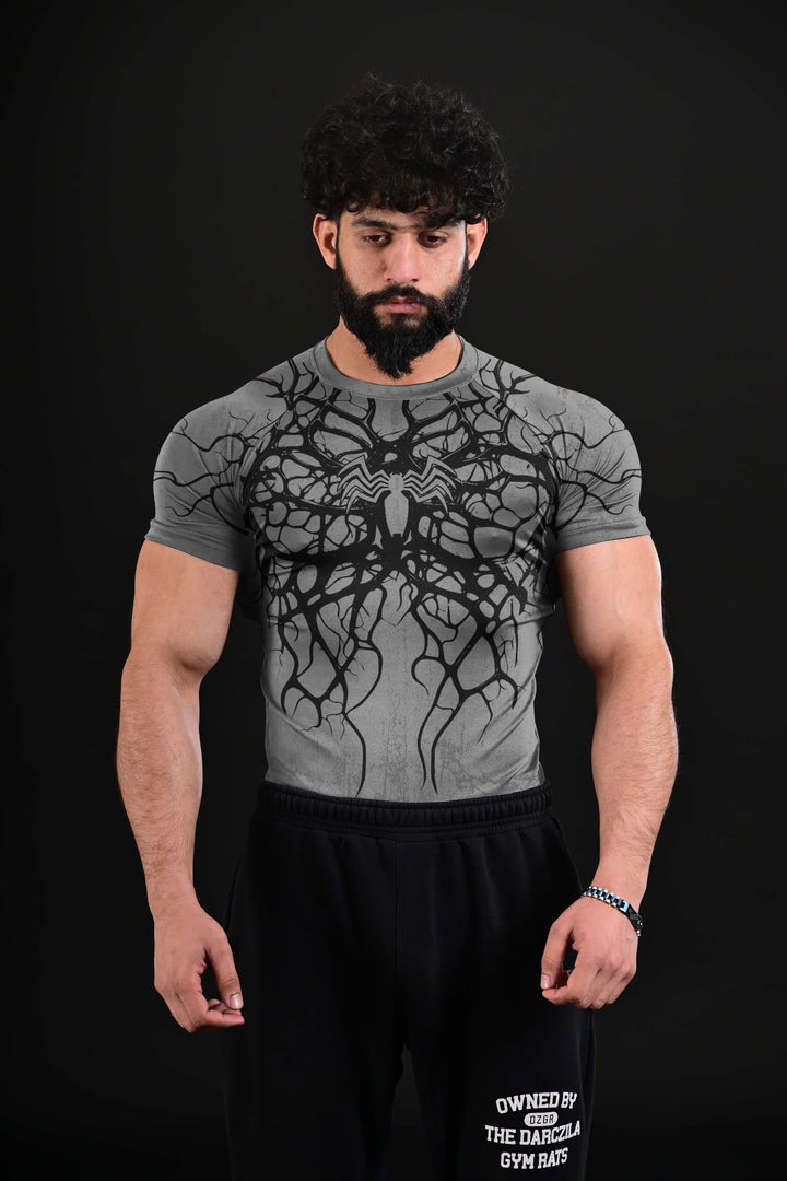 Venom X Spider [Compression Tee] GREY