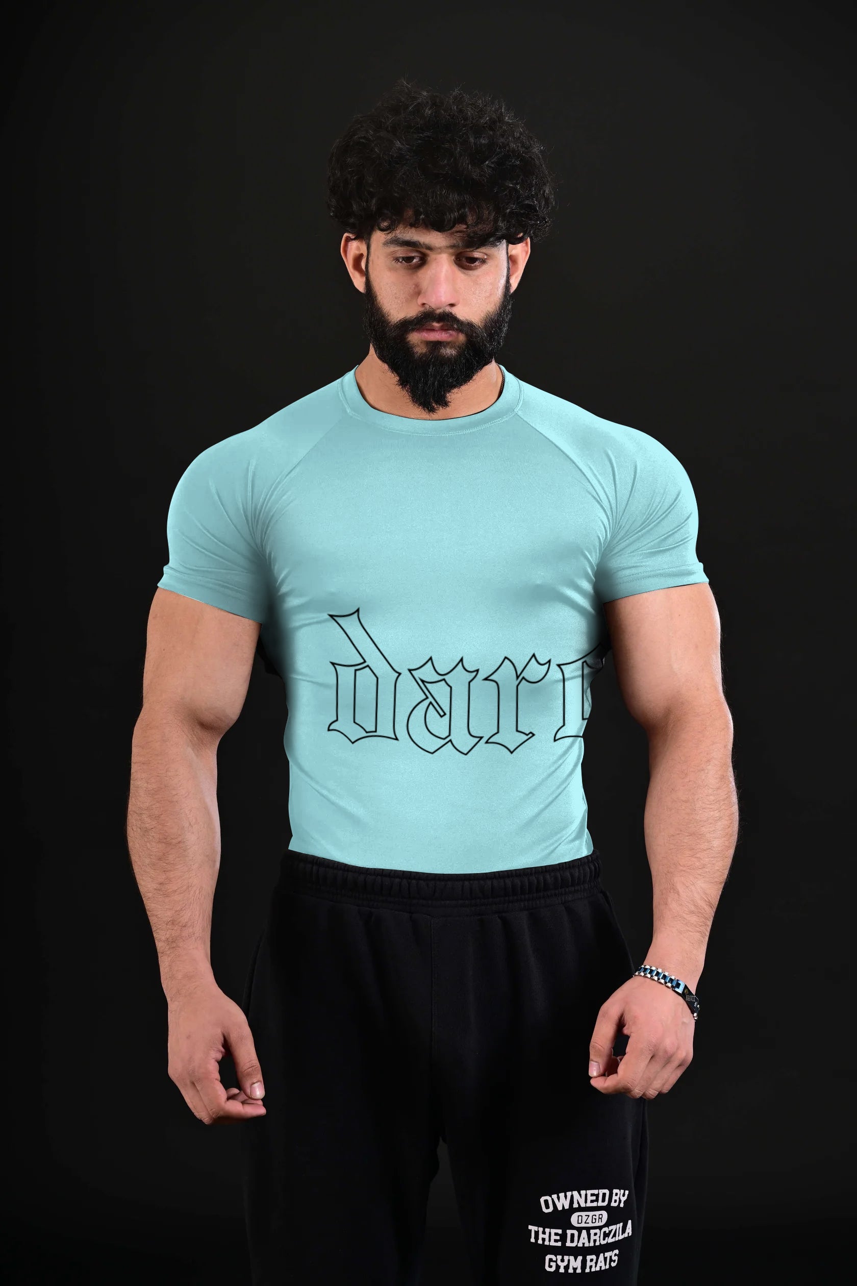 Darczila signature Compression Tee [BABY BLUE]