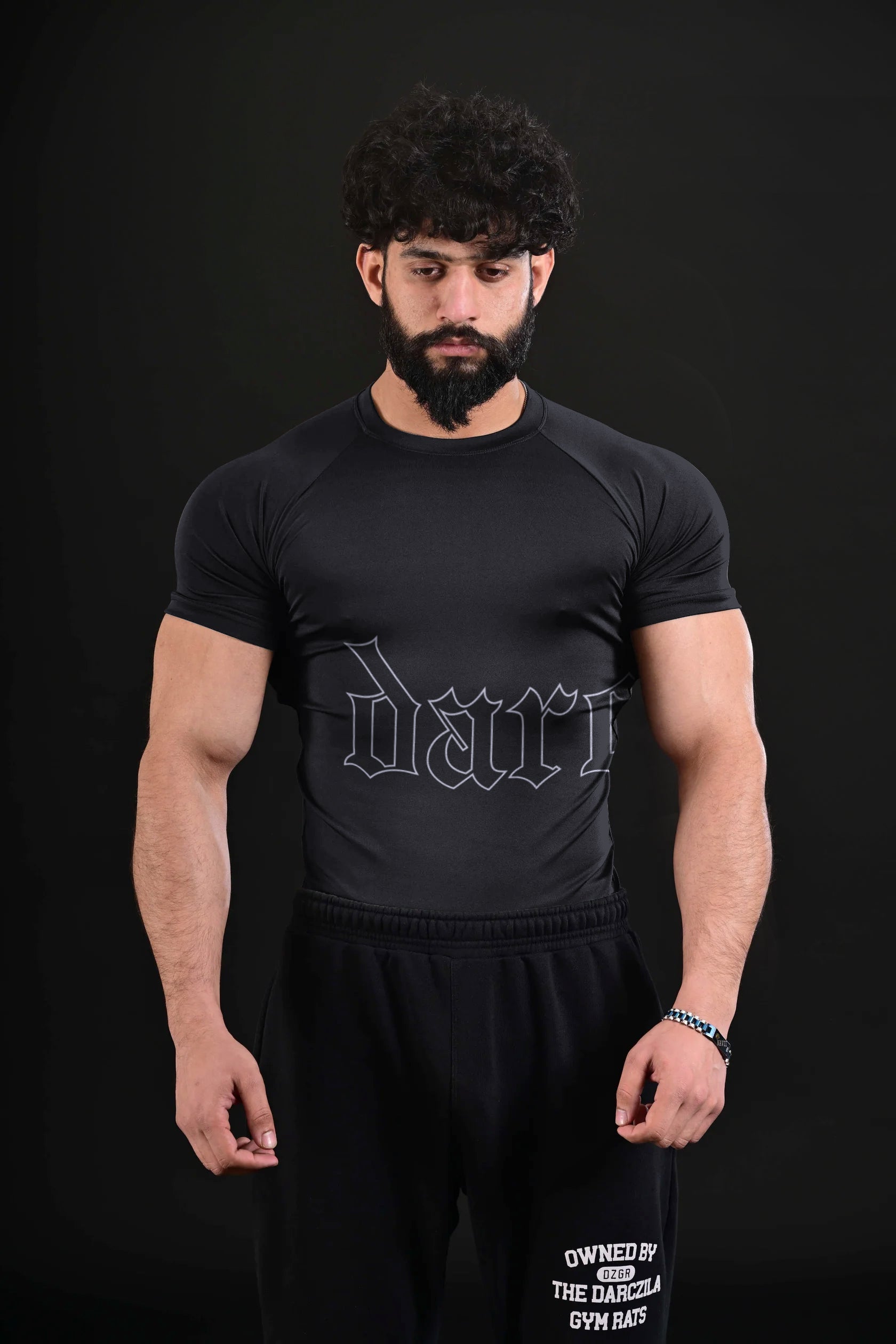 Darczila signature Compression Tee [BLACK]