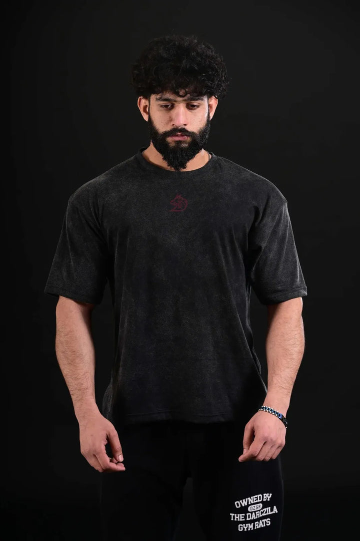 Acid Floral Drop Shoulder Tee