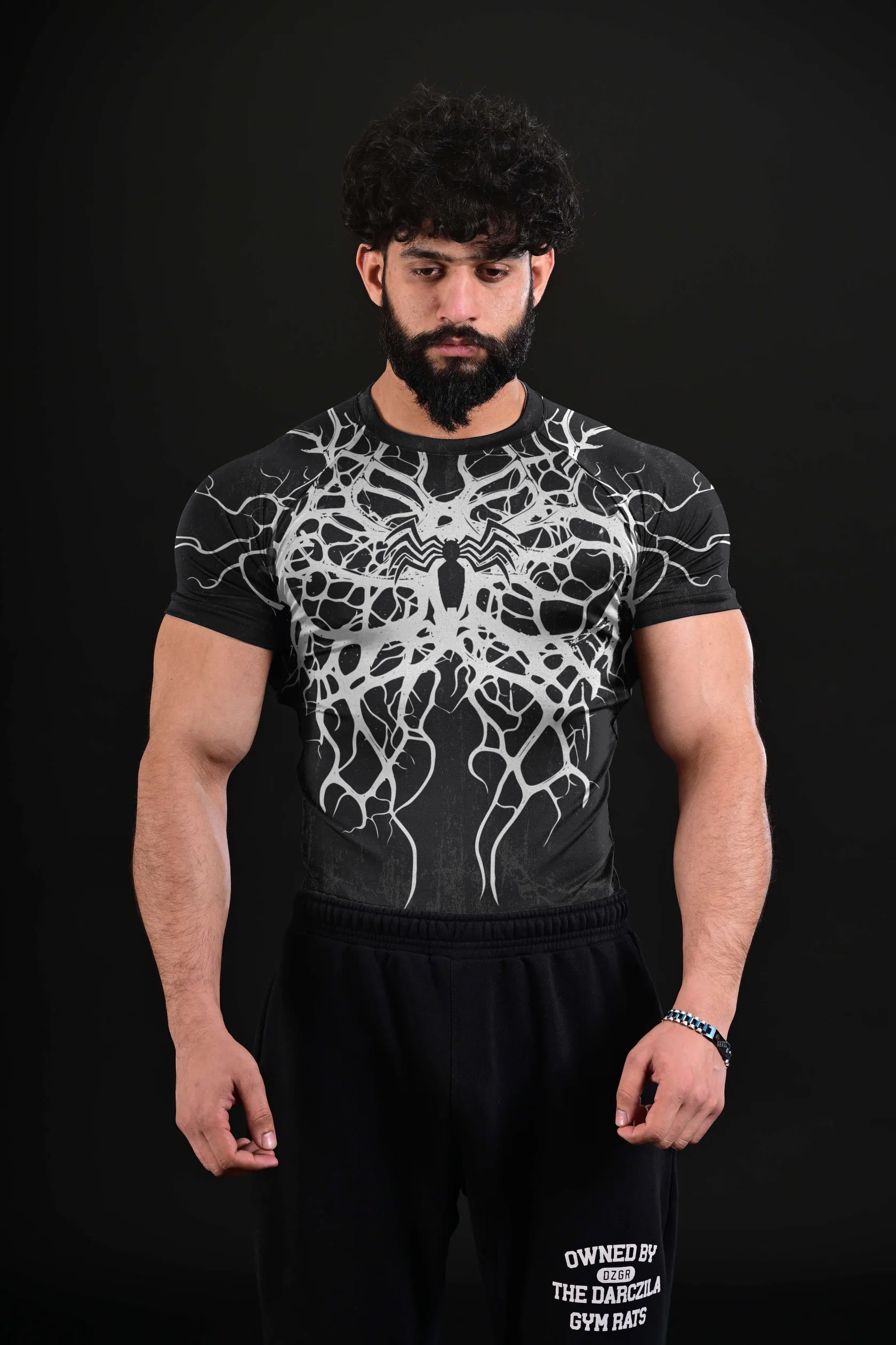 Venom X Spider [Compression Tee] BLACK