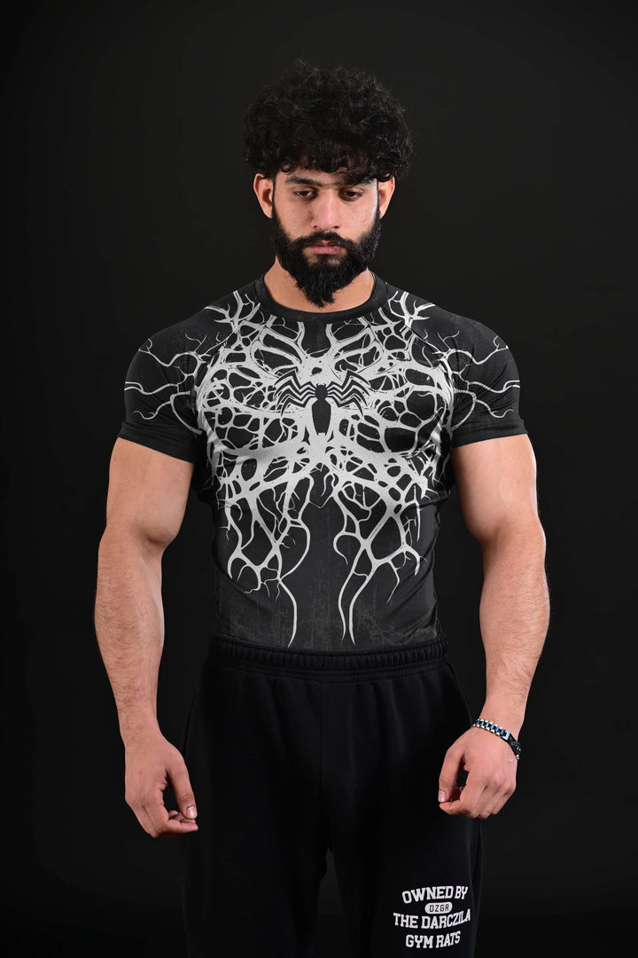 Venom X Spider [Compression Tee] BLACK