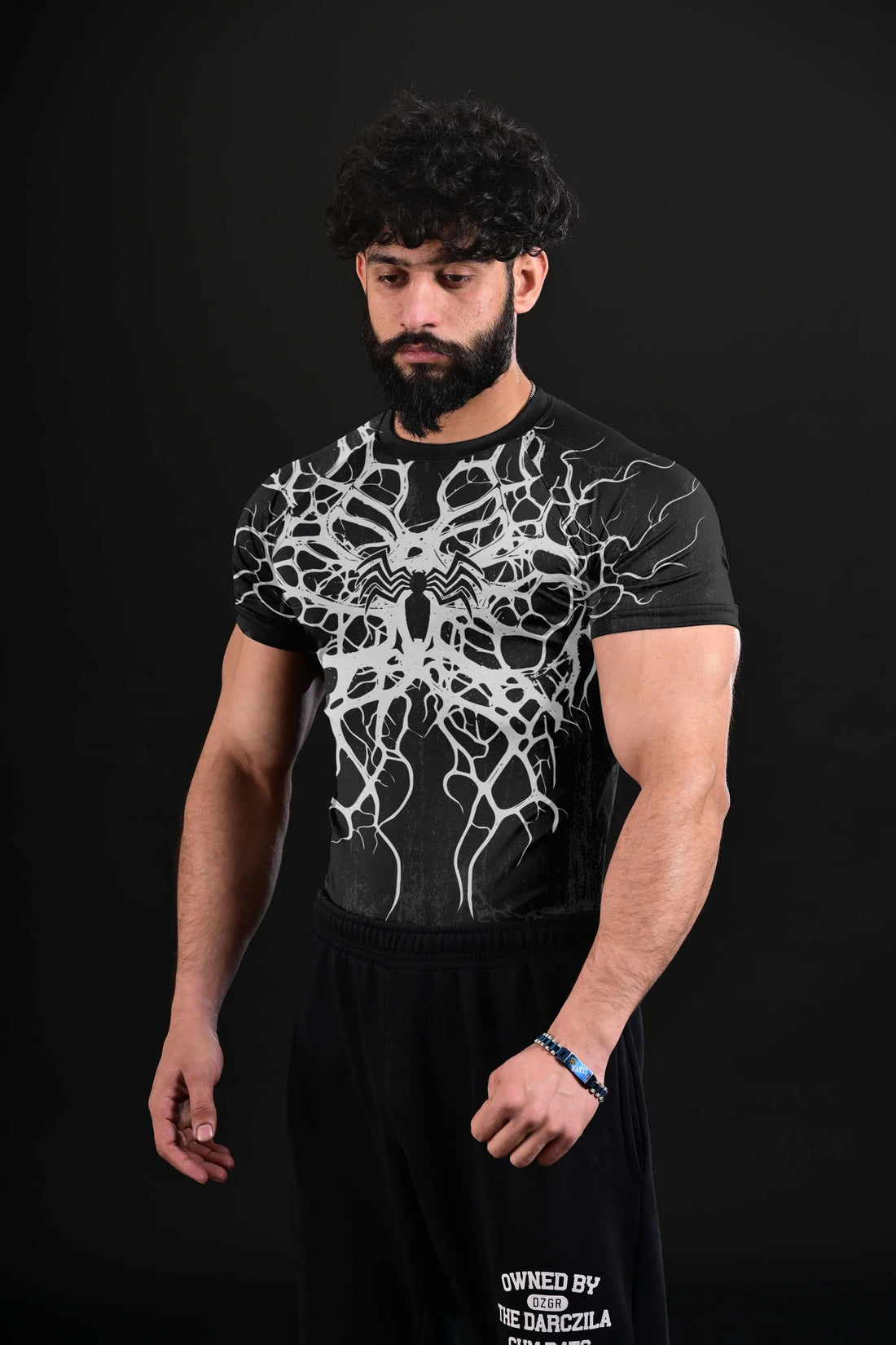 Venom X Spider [Compression Tee] BLACK