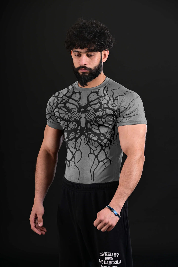 Venom X Spider [Compression Tee] GREY