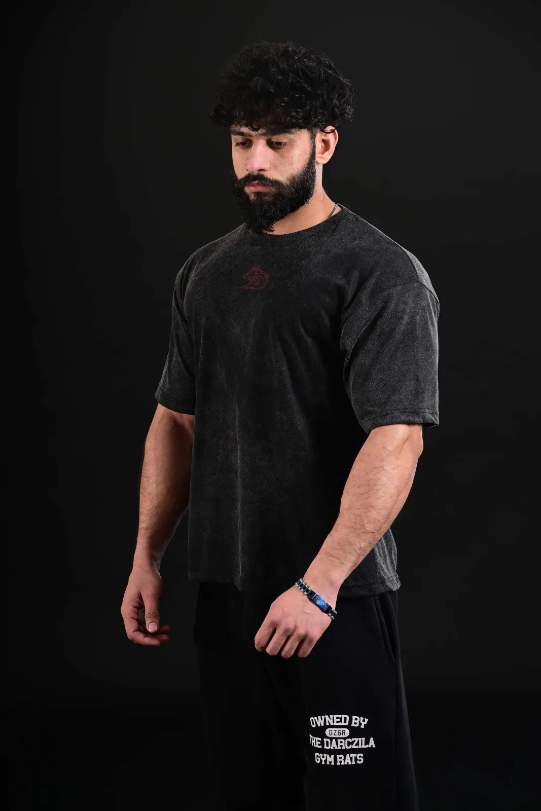Acid Floral Drop Shoulder Tee