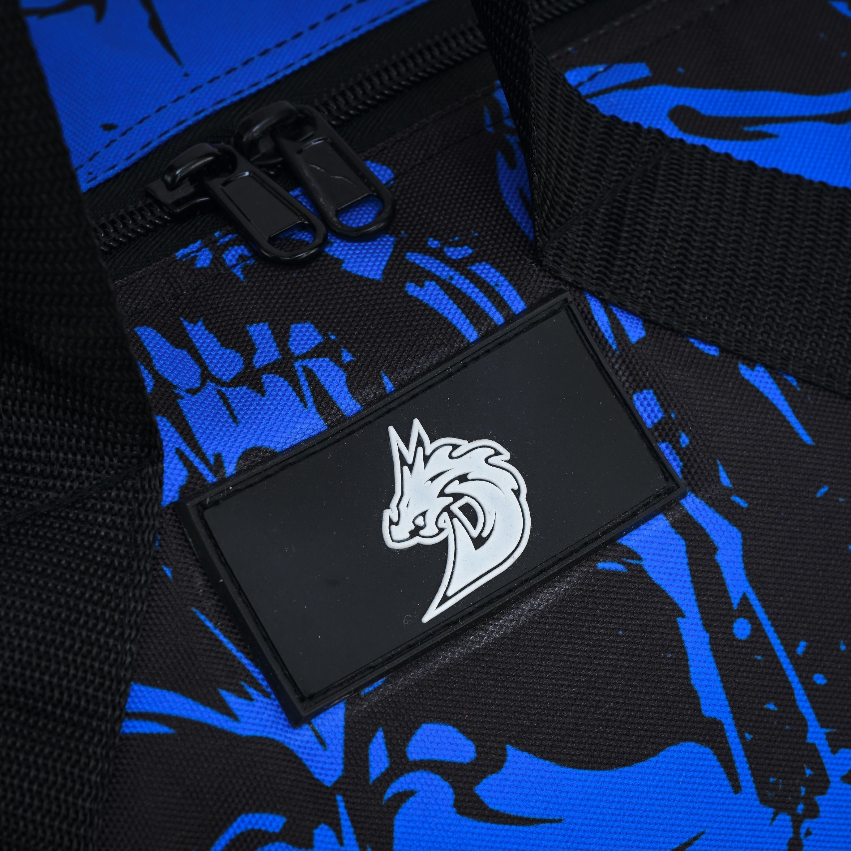 Large navy skull duffel bag for fitness gear