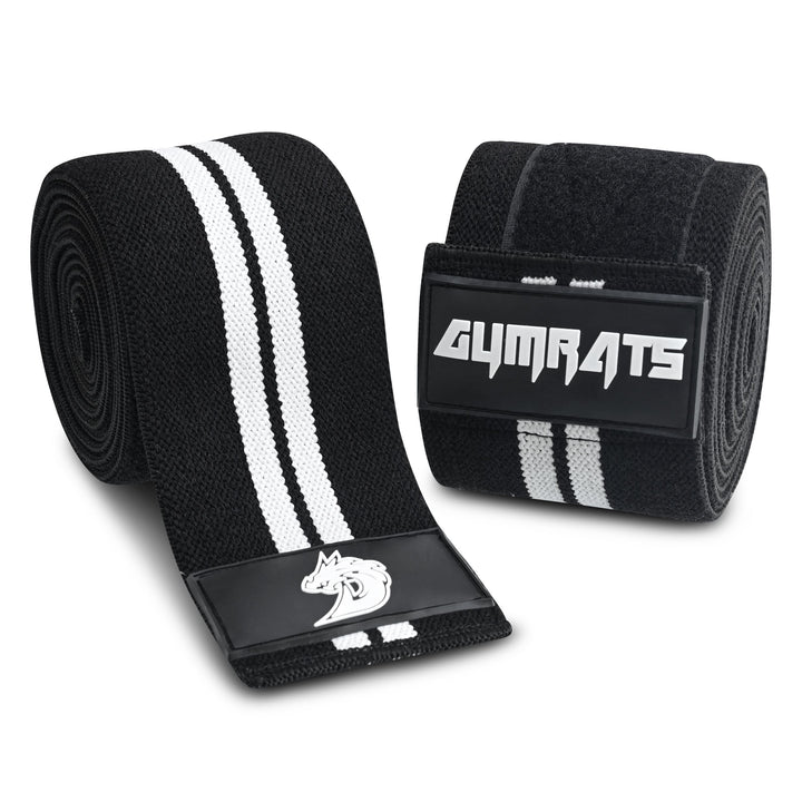 Knee Straps - White Stripes