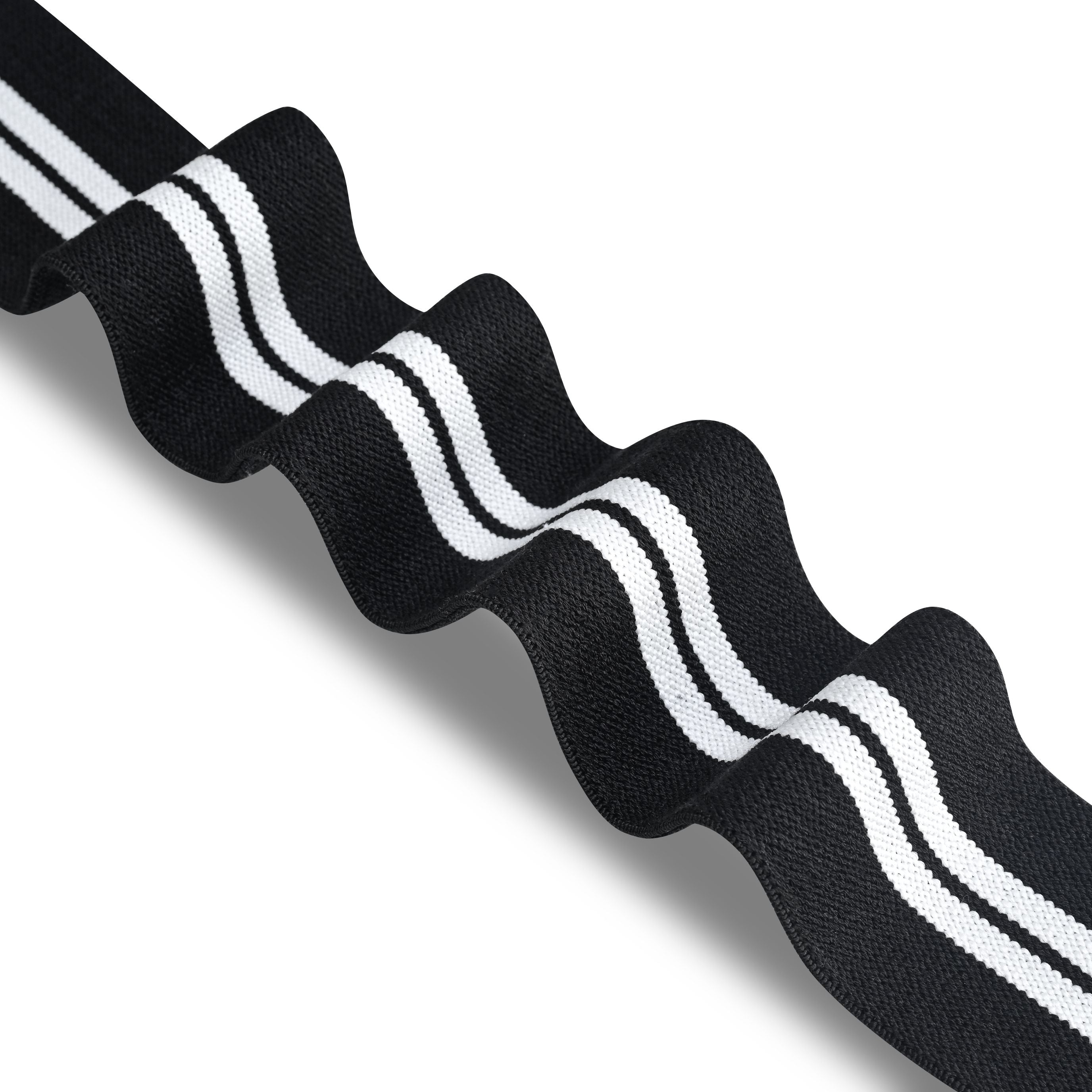 Knee Straps - White Stripes