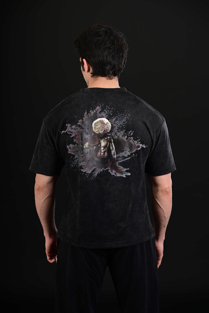 Khabib Oversize Tee UFC Series Pakistan black oversized t shirt with fighter artwork
