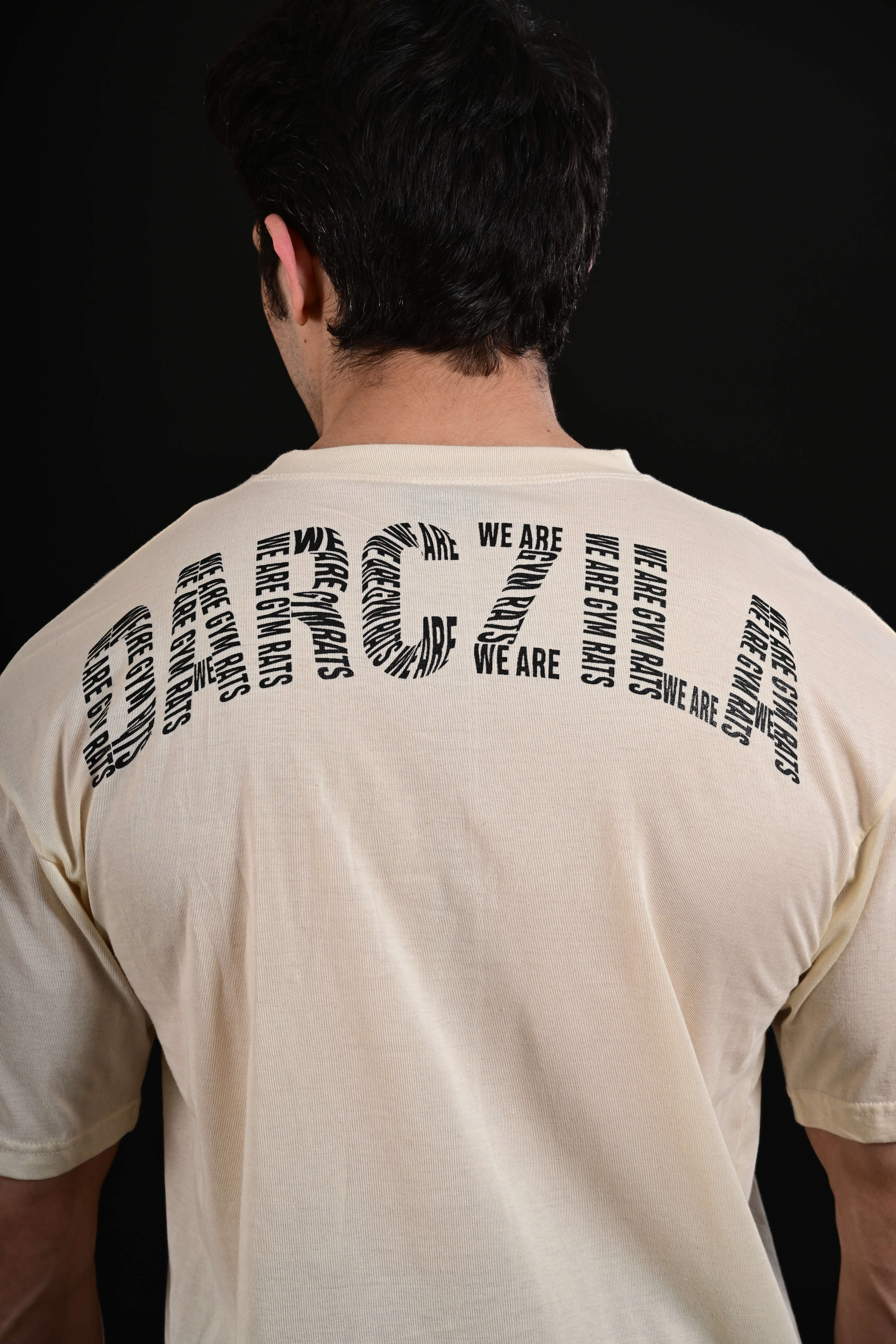 Lifestyle fashion oversized buff tee men