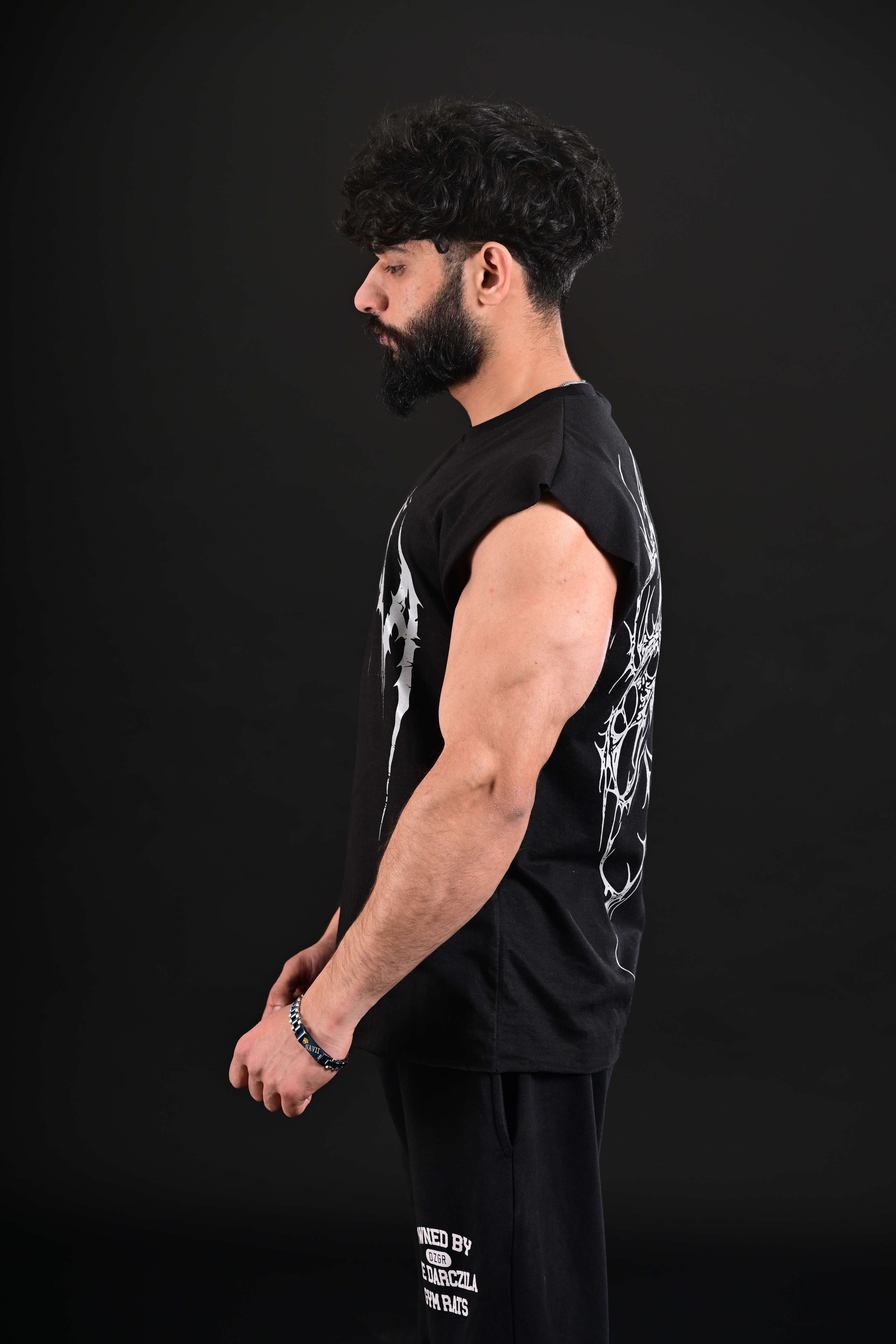 fitness tank top men black