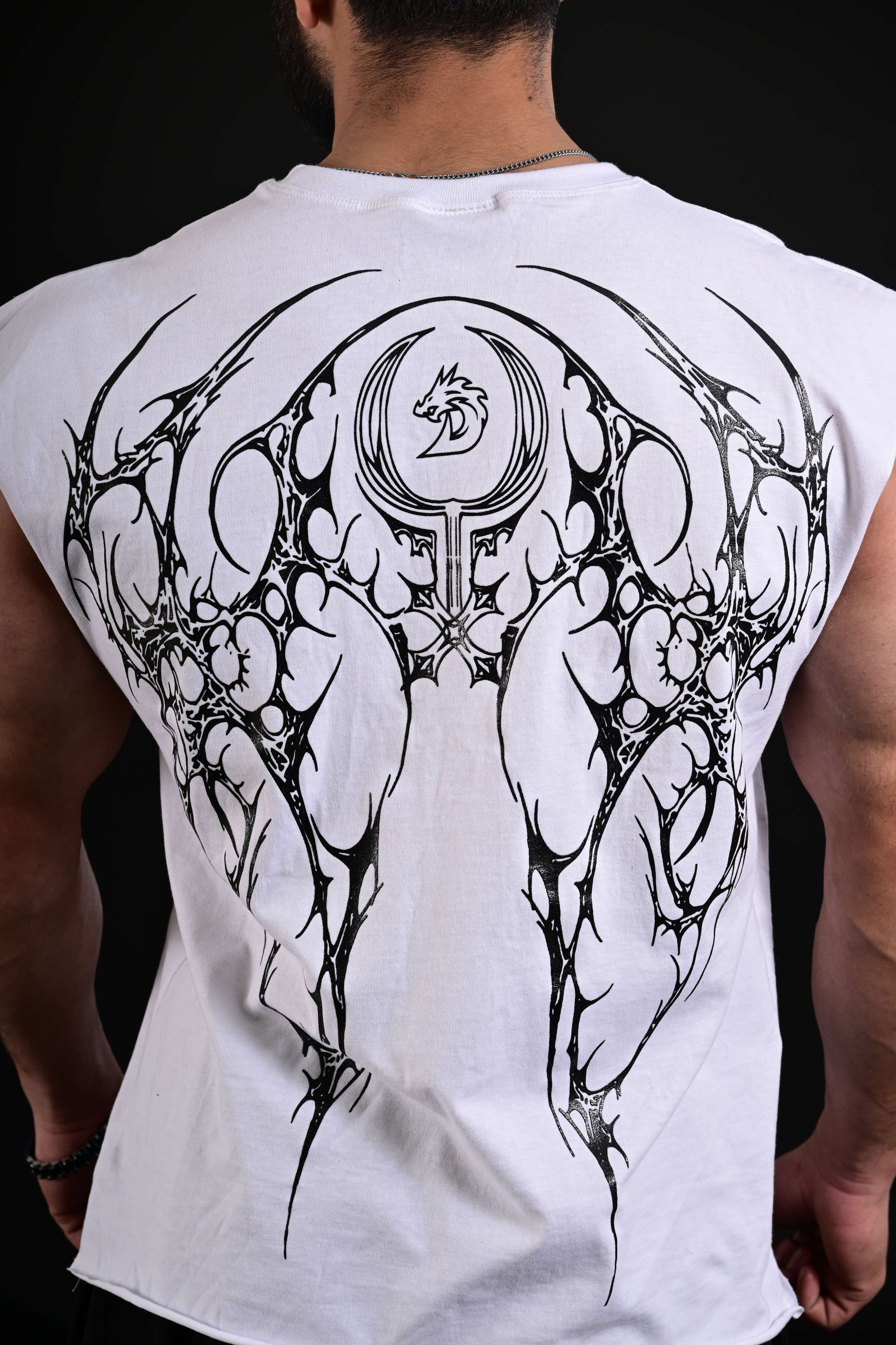 bodybuilding tank top white