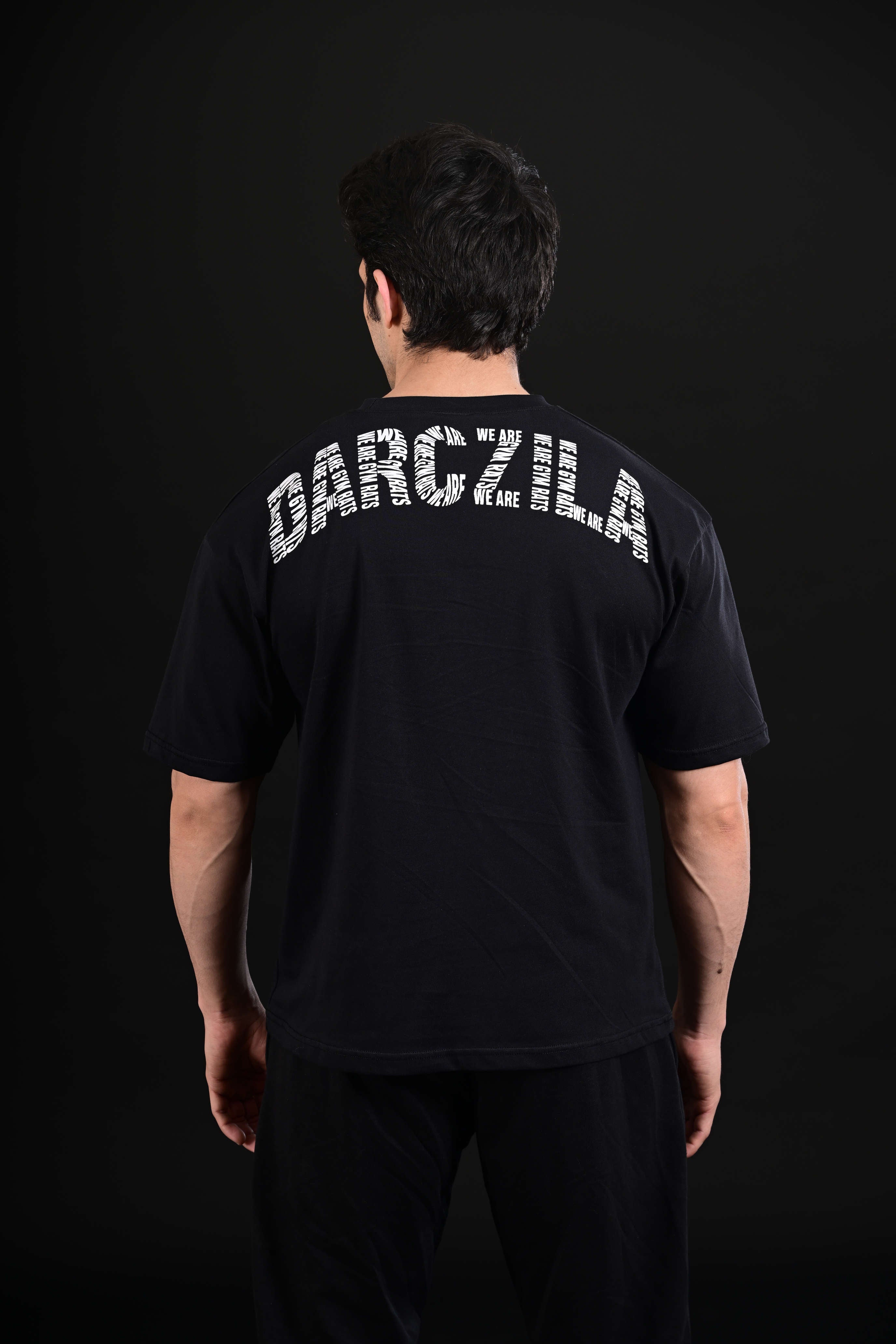 Pump Cover Drop Shoulder Black oversized t shirt Pakistan