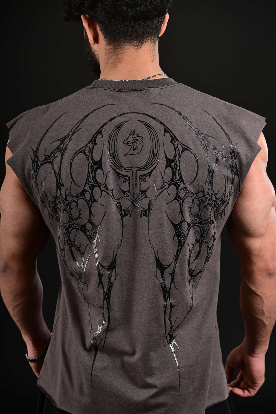 bodybuilding tank top men grey