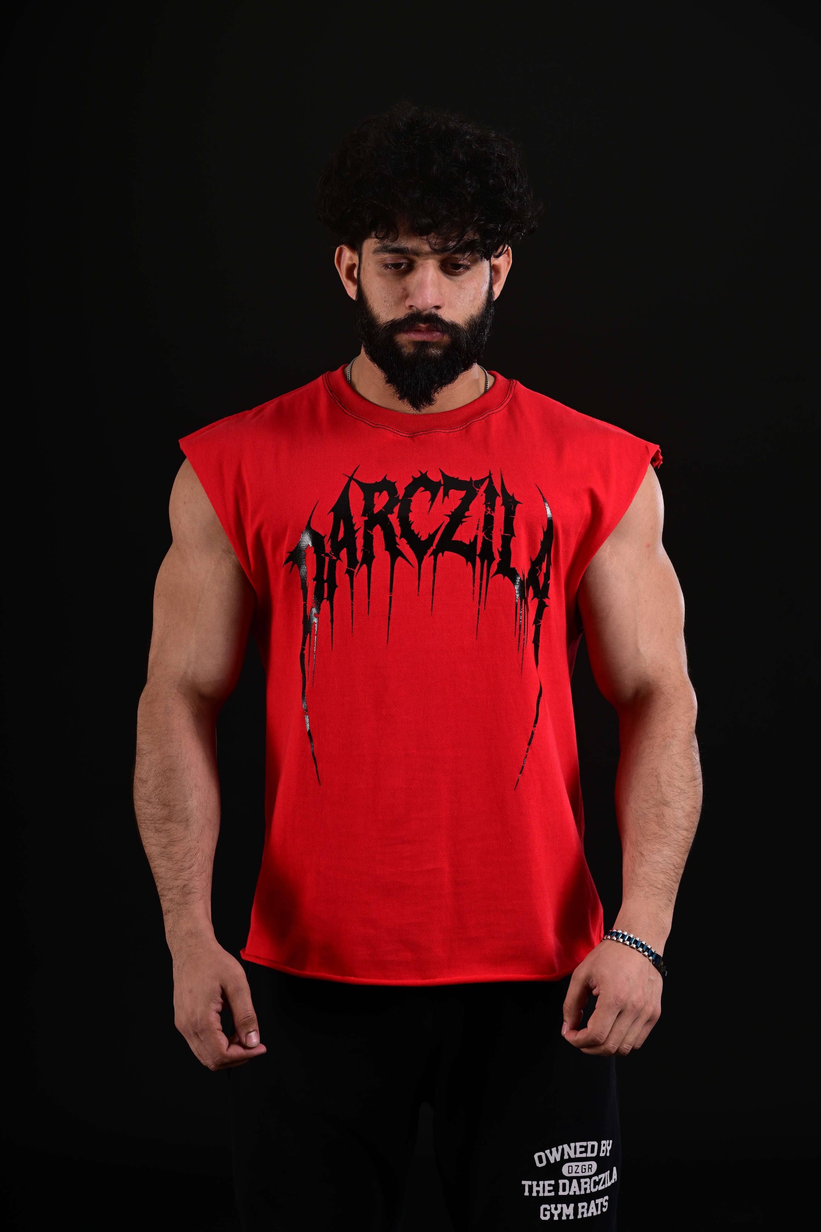 men red bodybuilding tank top