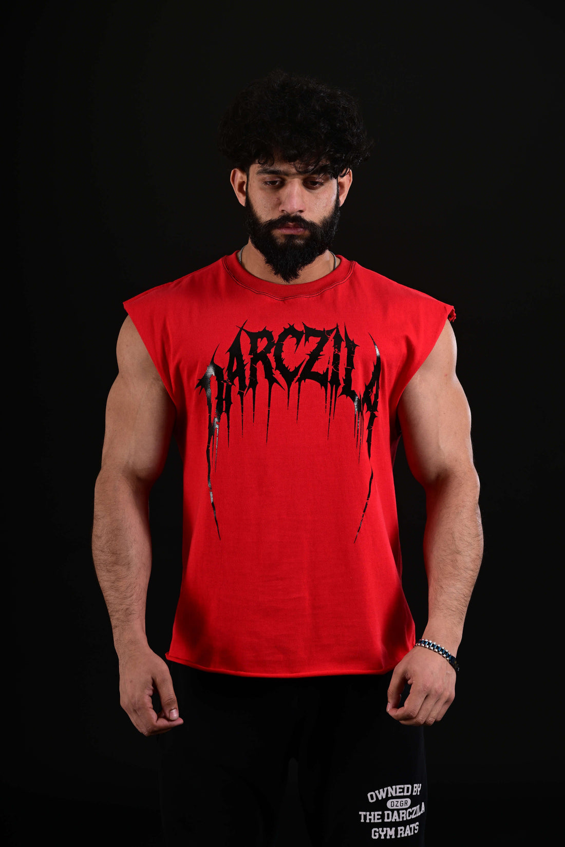 men red bodybuilding tank top