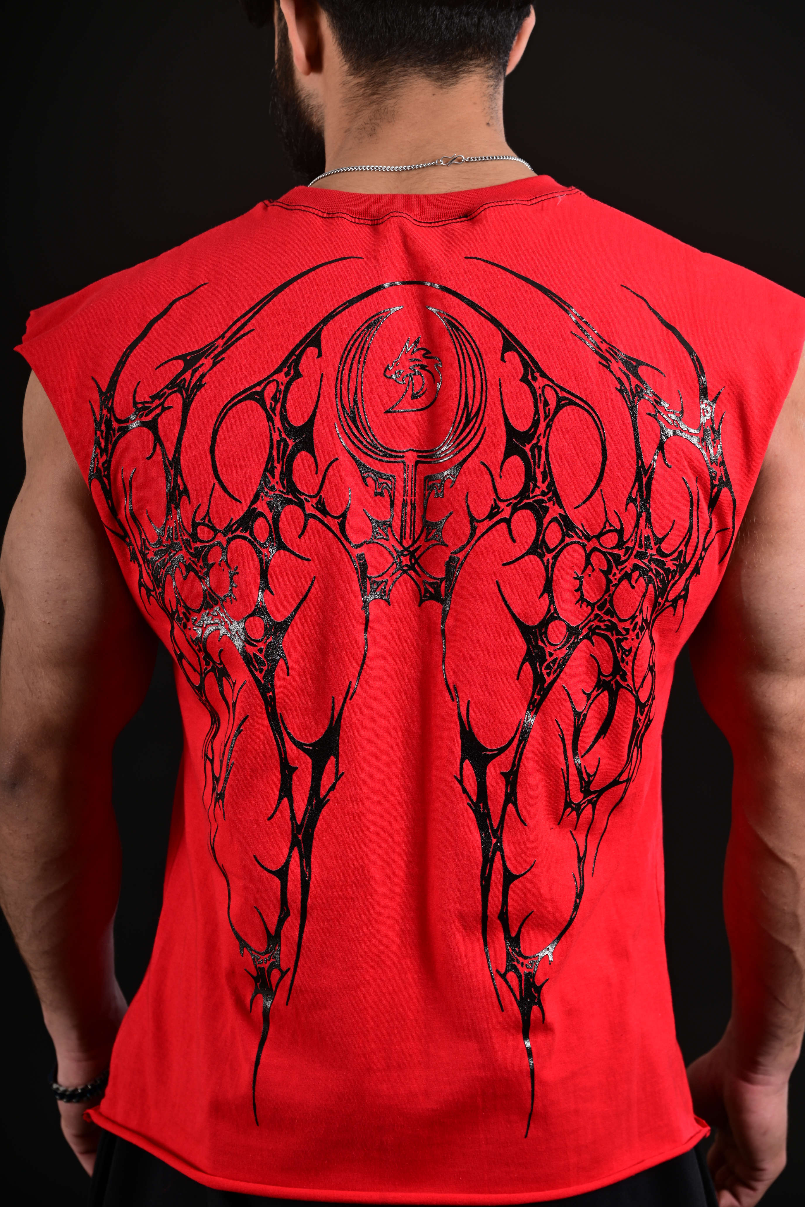 fitness workout tank top red