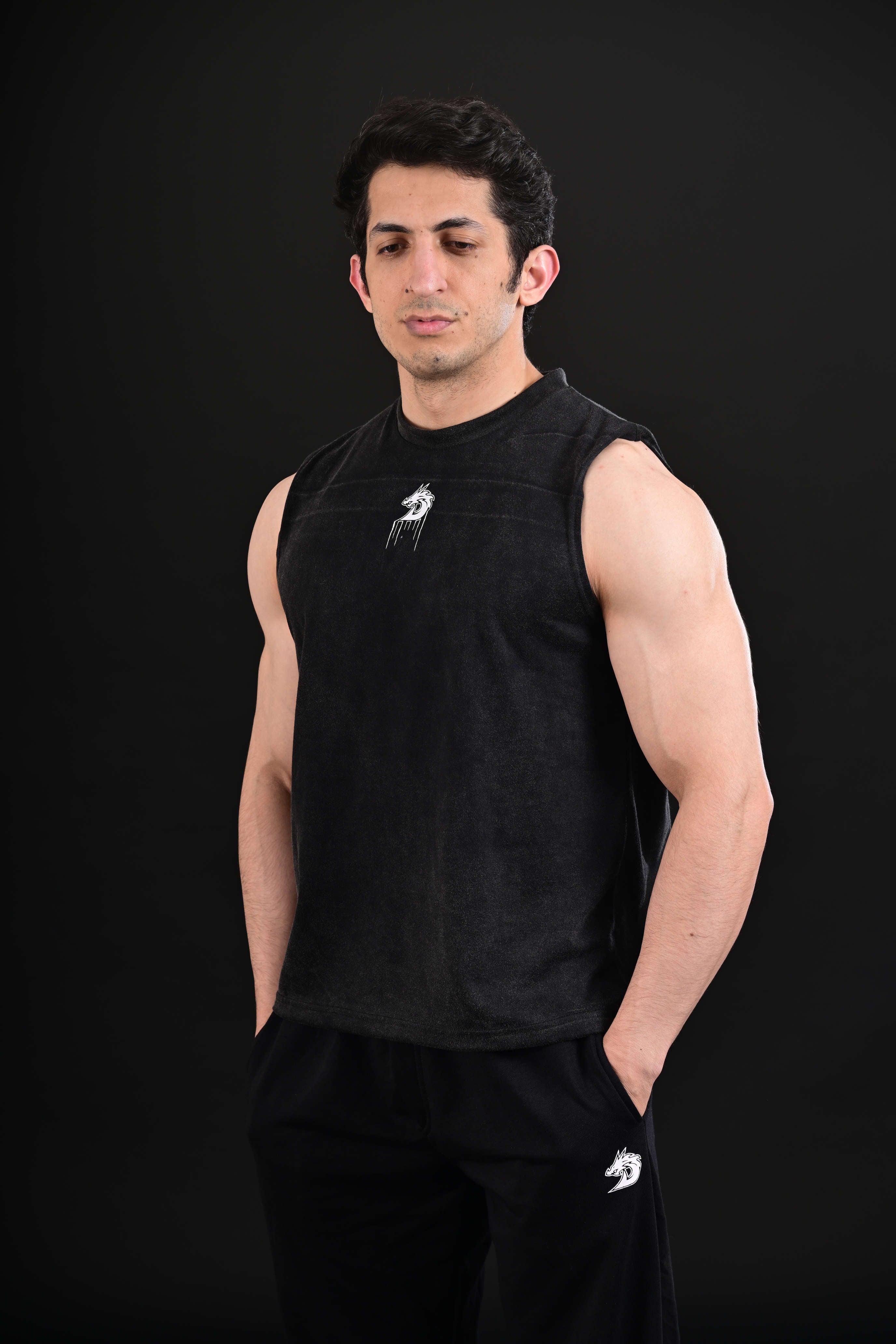 Venom Cropped Tank (Acid Wash)