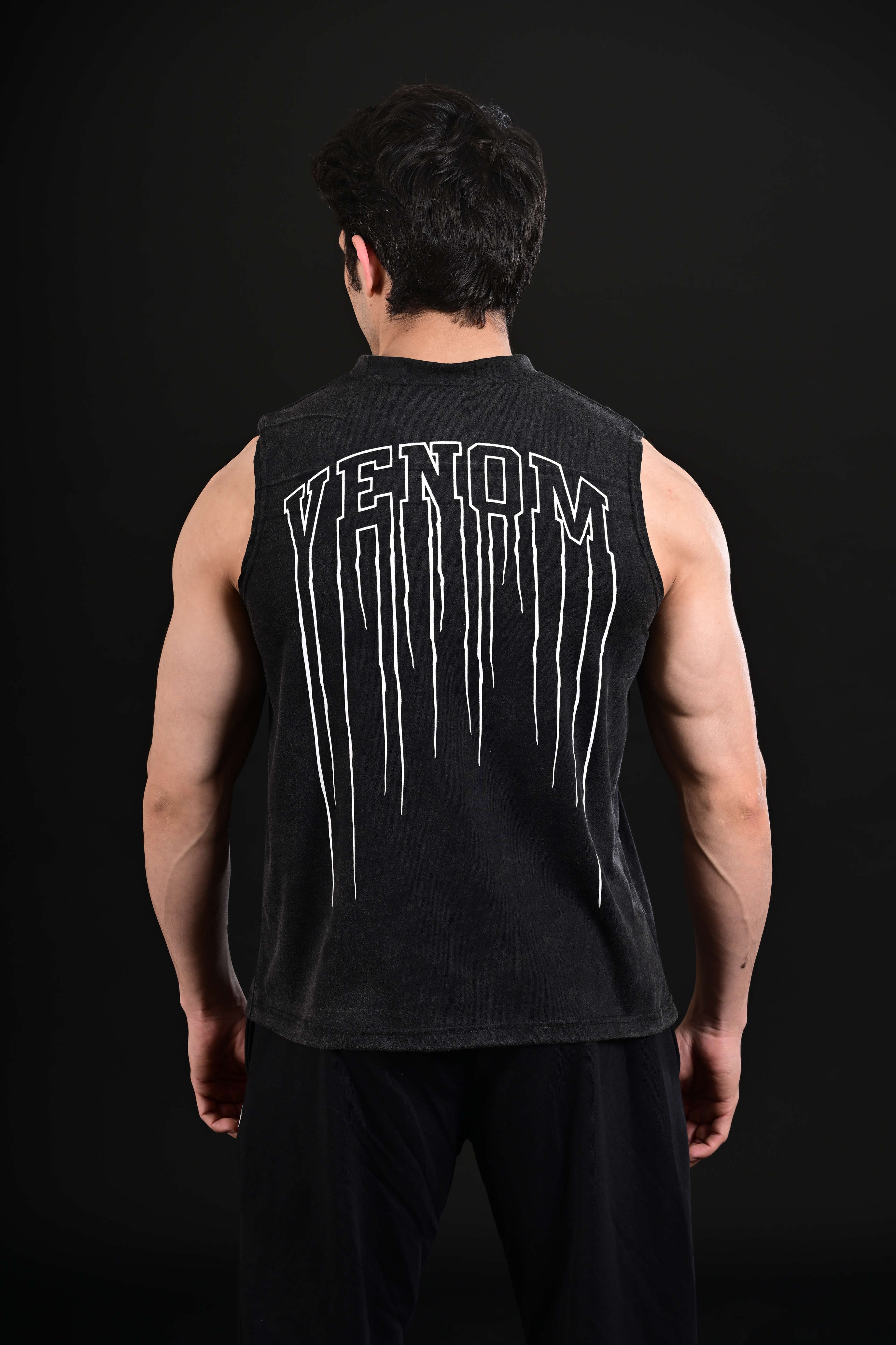 Venom Cropped Tank (Acid Wash)