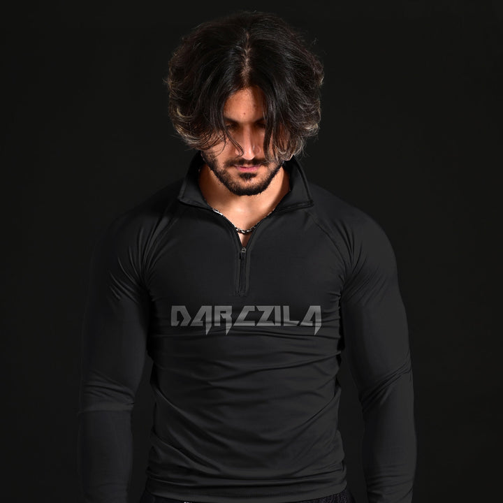 Collar Compression Shirt [Black]