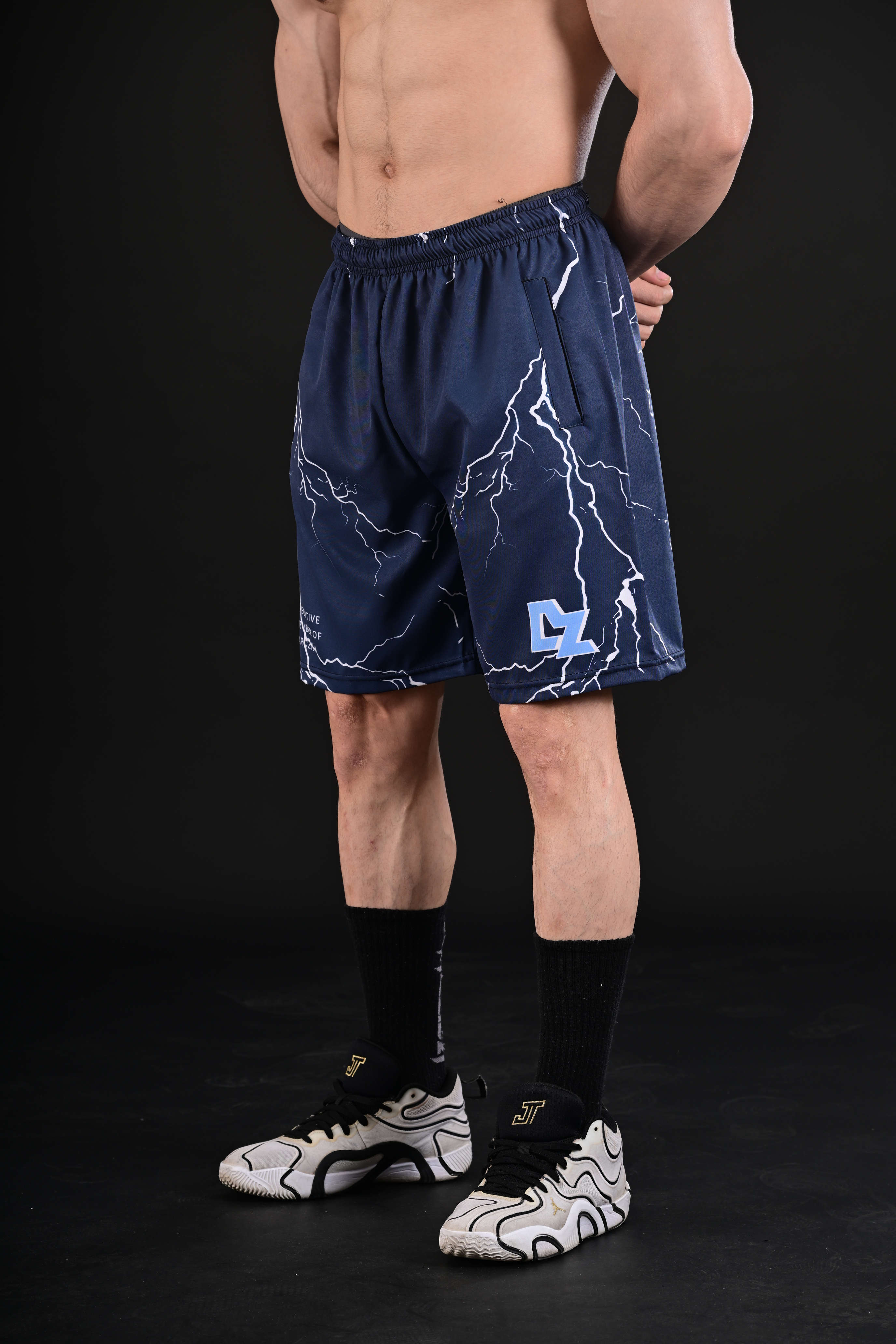 men white training shorts gym