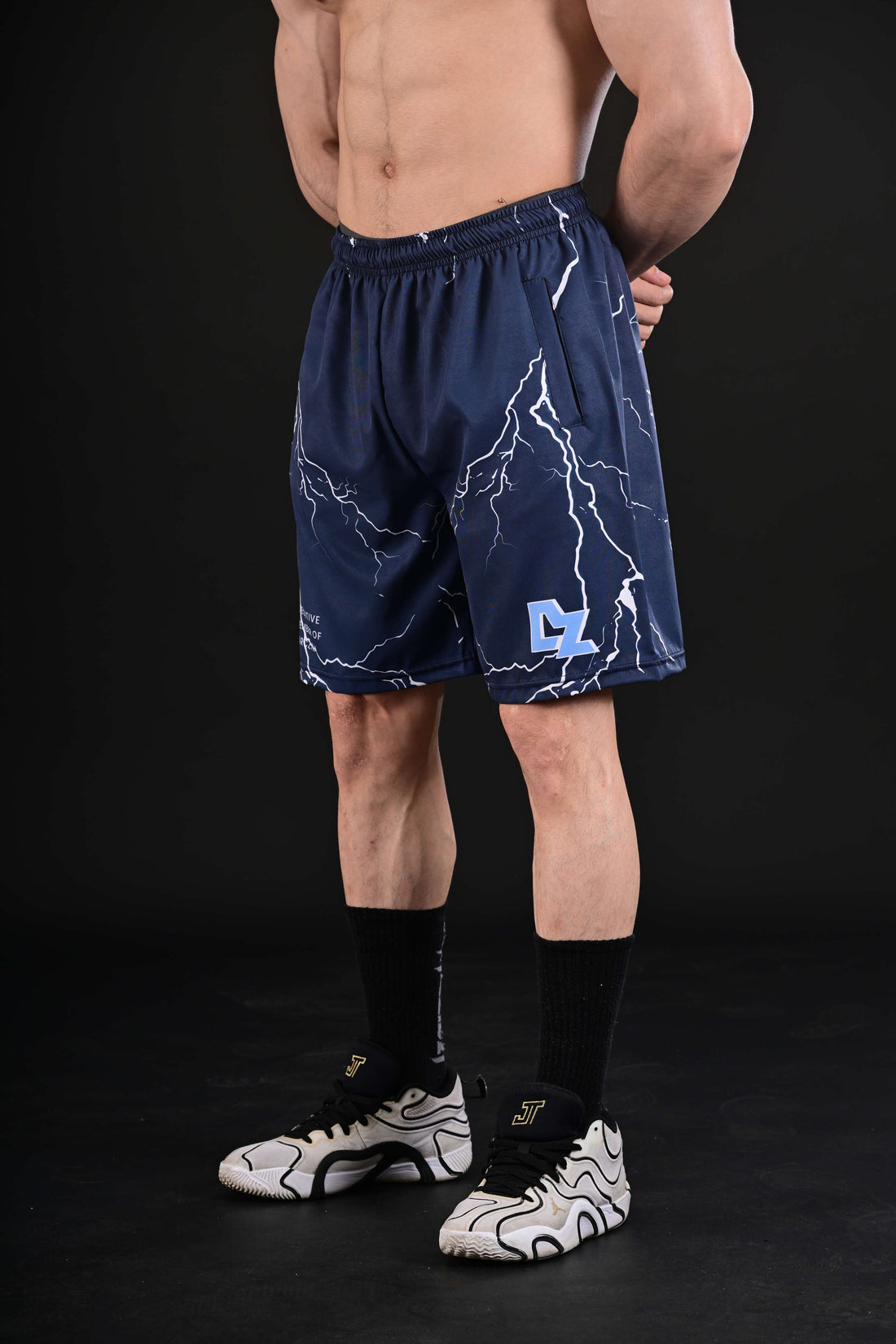 men white training shorts gym