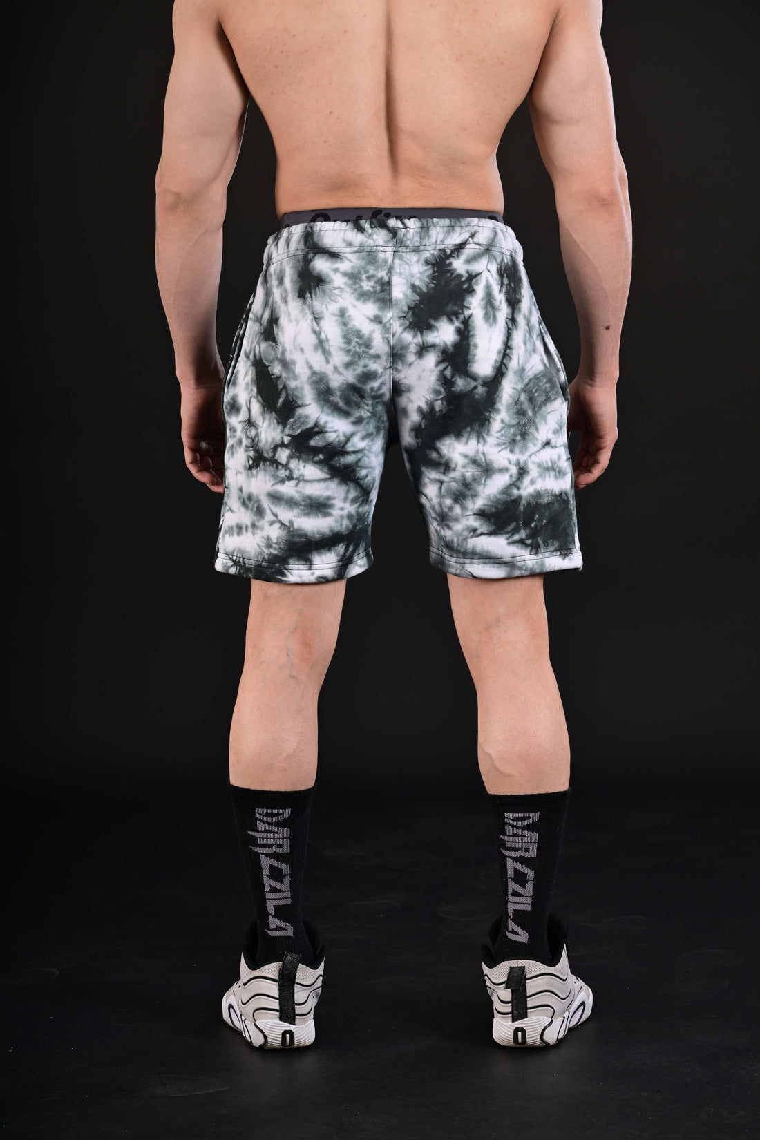 tie dye athletic shorts men