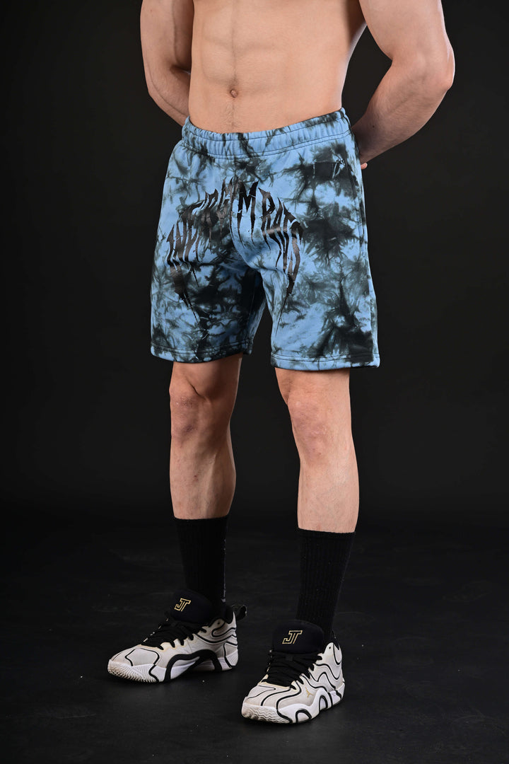 darczila turquoise workout shorts