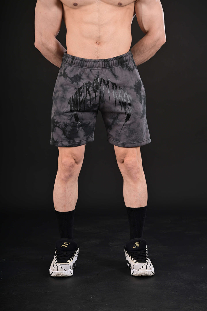 grey tie dye gym shorts for men Pakistan