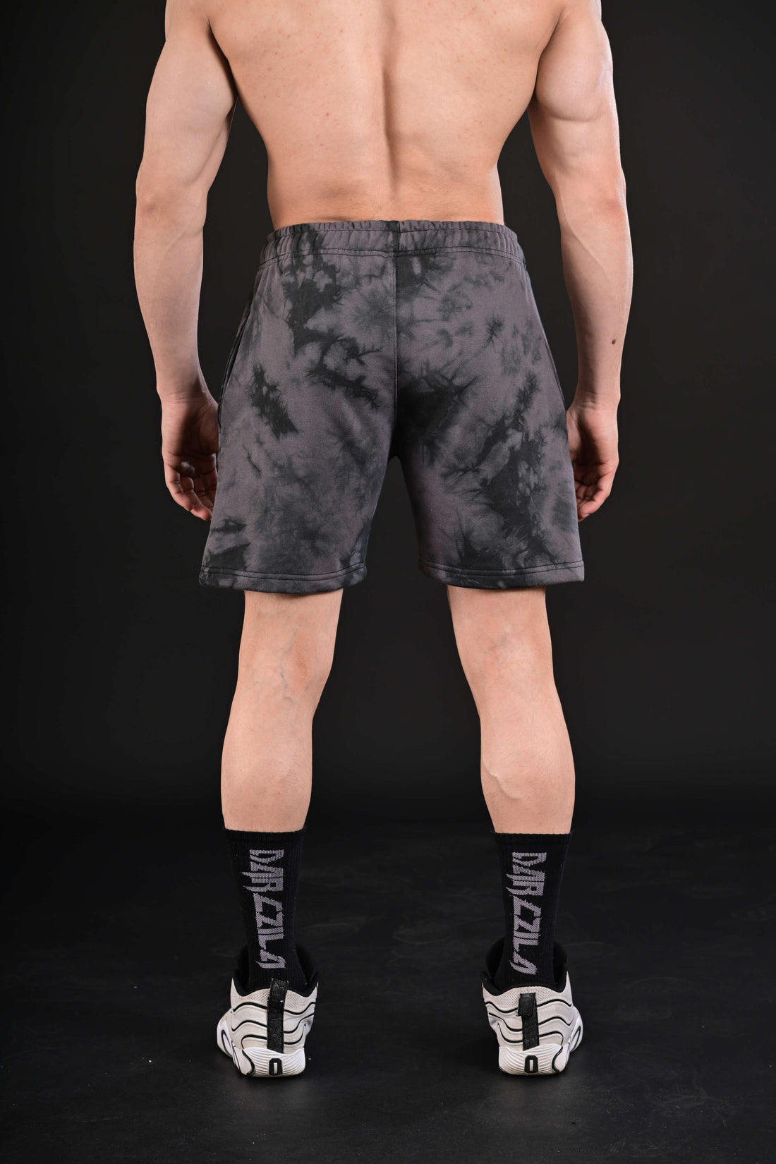 stylish gym shorts grey color