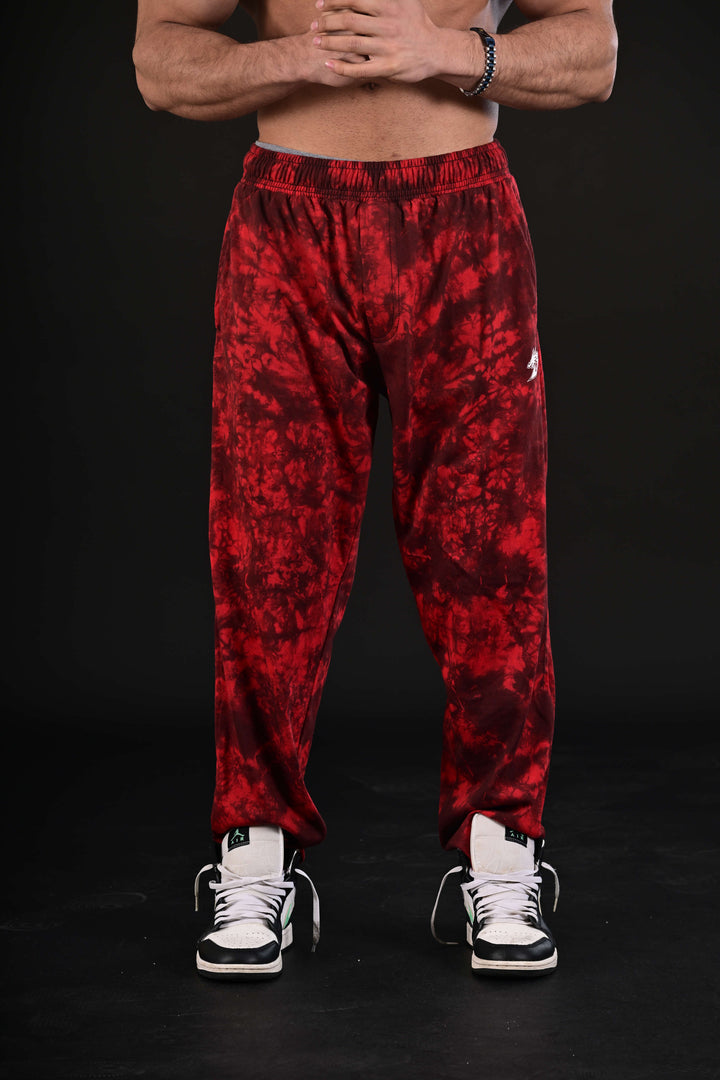 Tie Dye Trousers (Red)