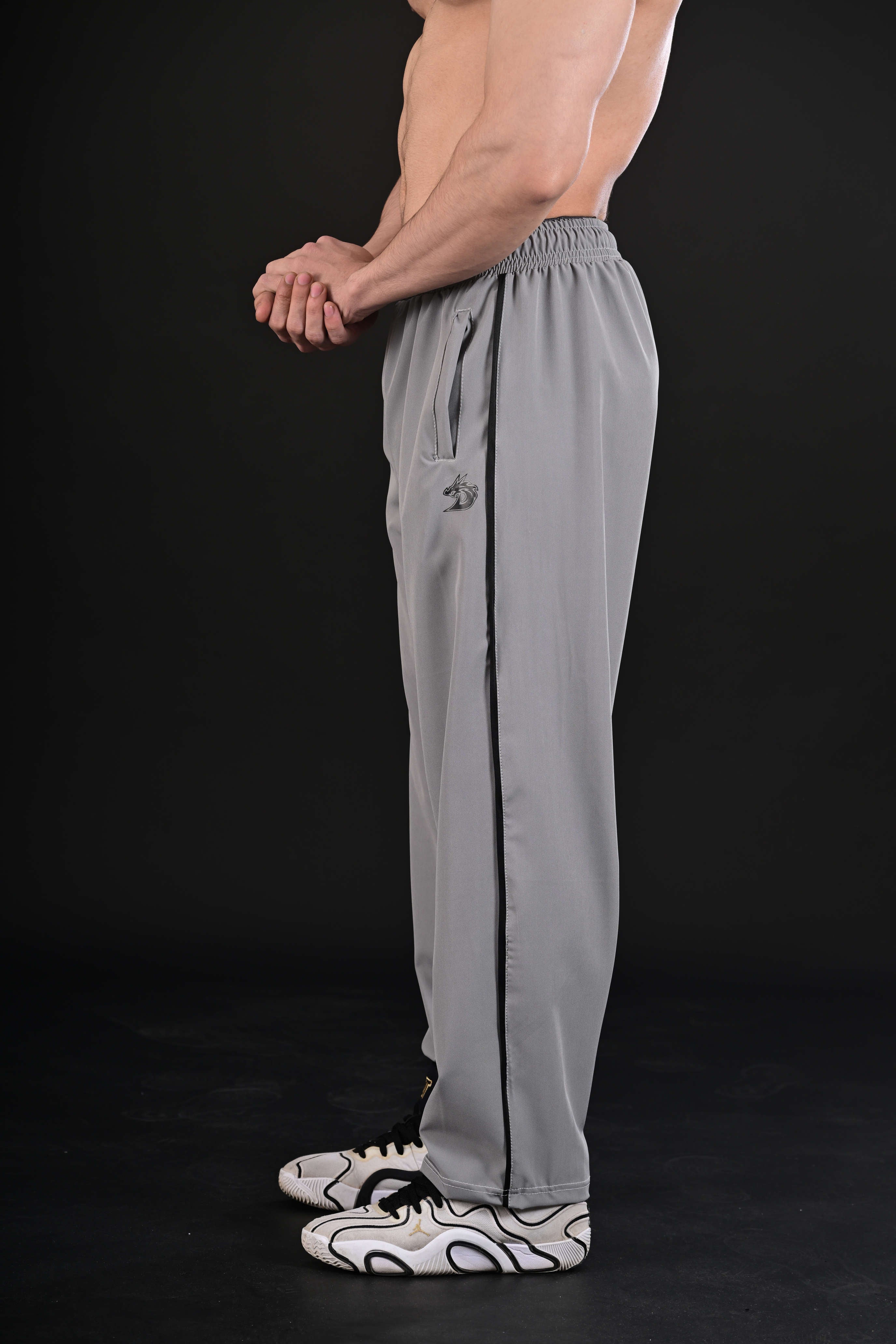 Loose Bottom Trousers (Steel)