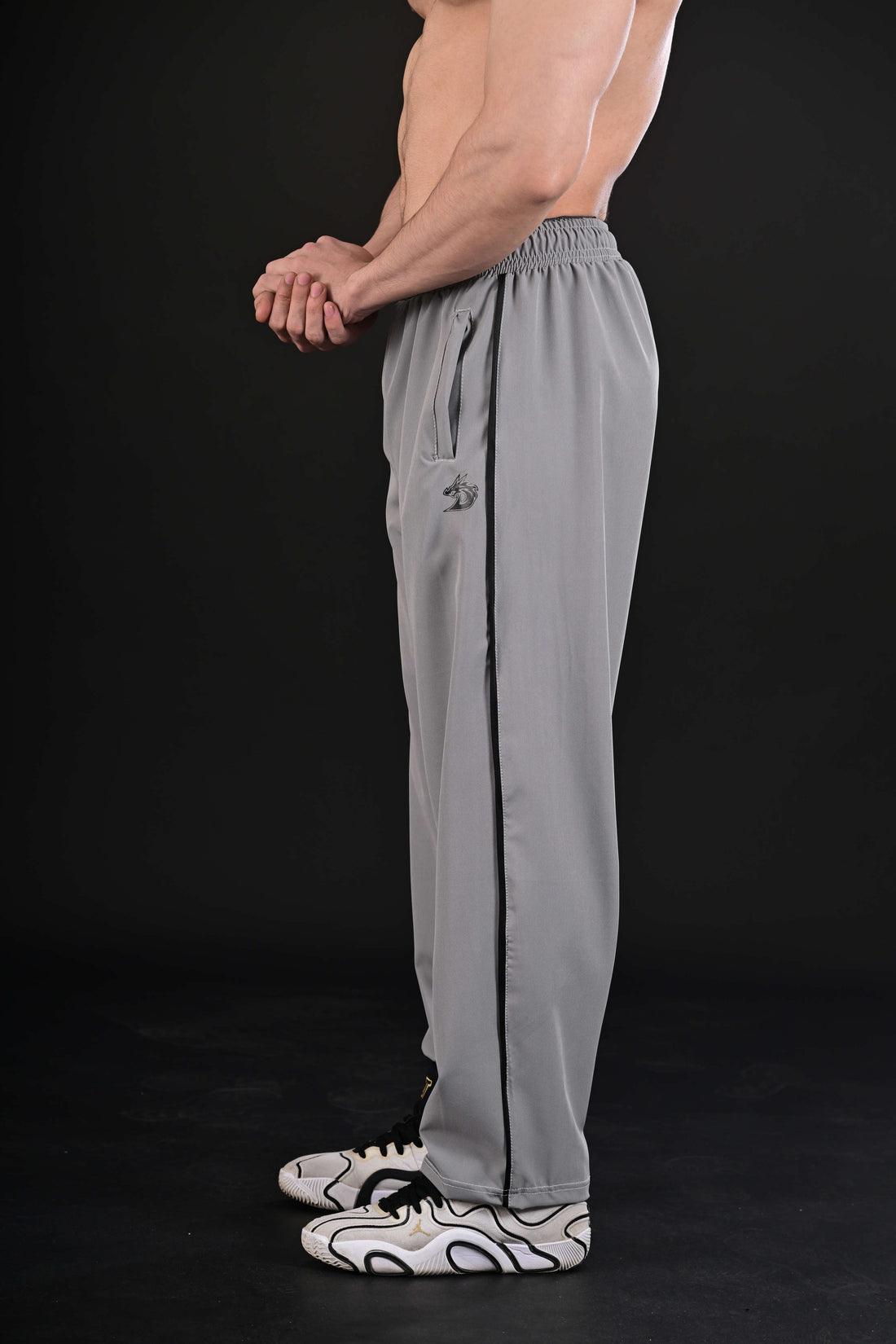 Loose Bottom Trousers (Steel)
