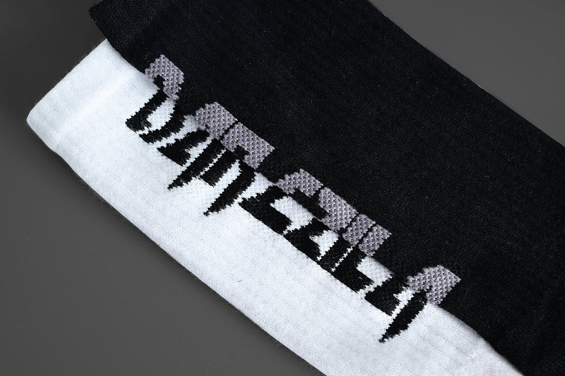 White & Black Socks Pack of 2