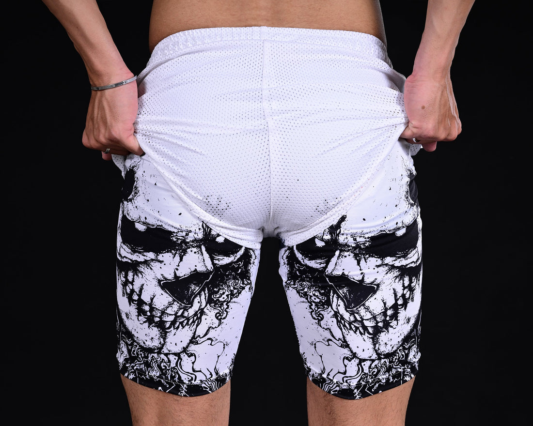 Anime Mesh Shorts (White)
