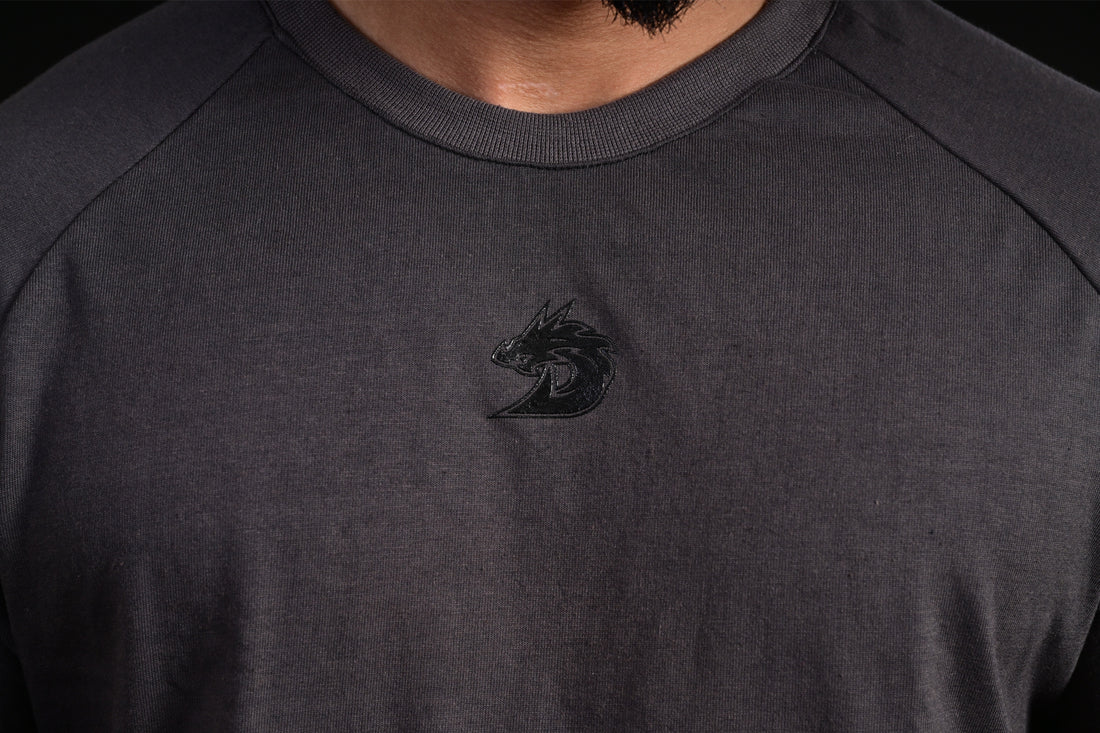 Stylish grey skull tee men urban lifestyle fashion