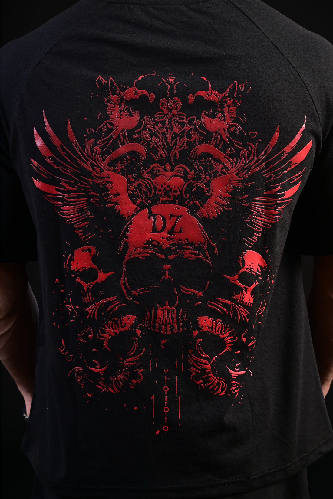 Modern black oversized t shirt casual and gym wear