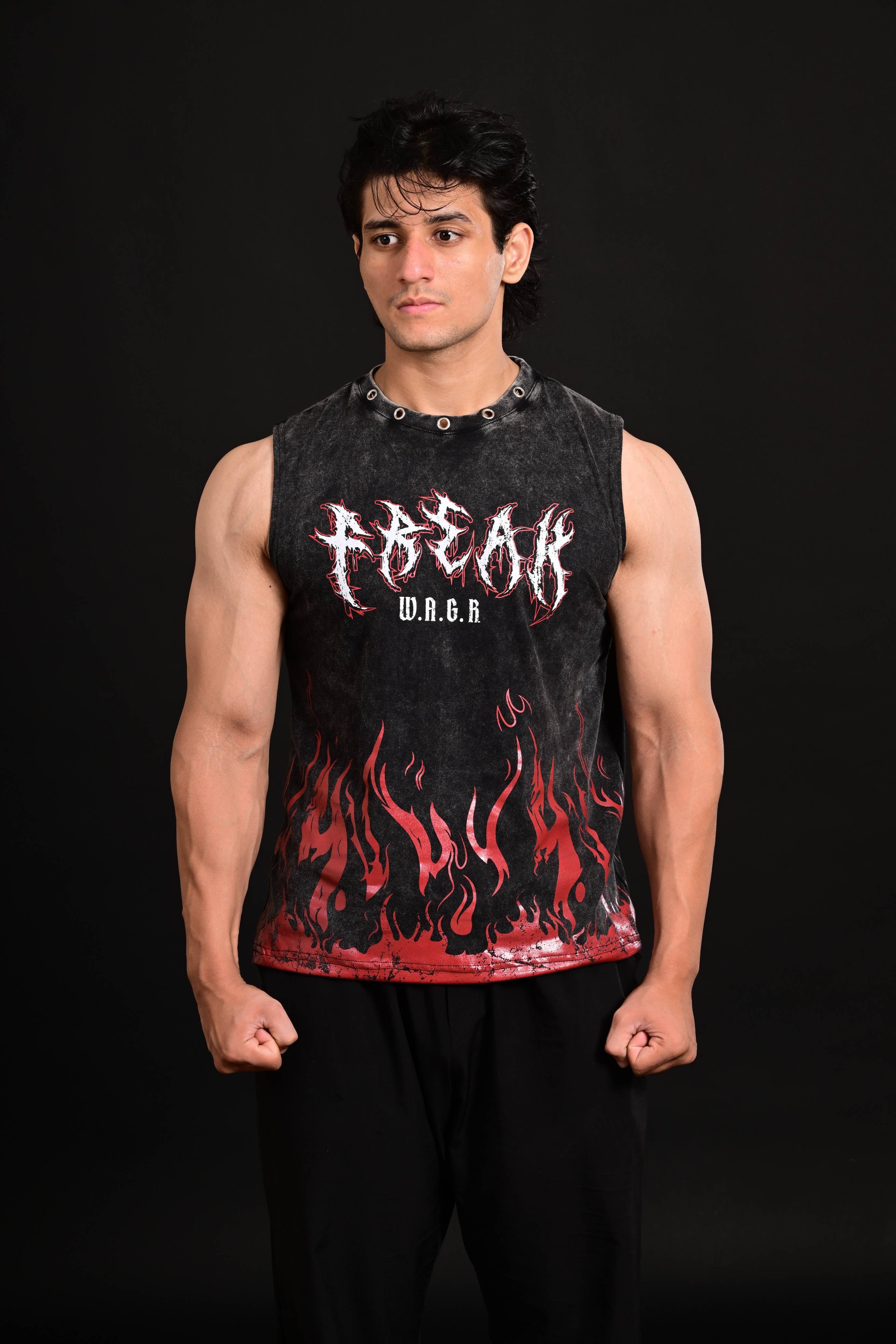 washed cropped tank men Pakistan