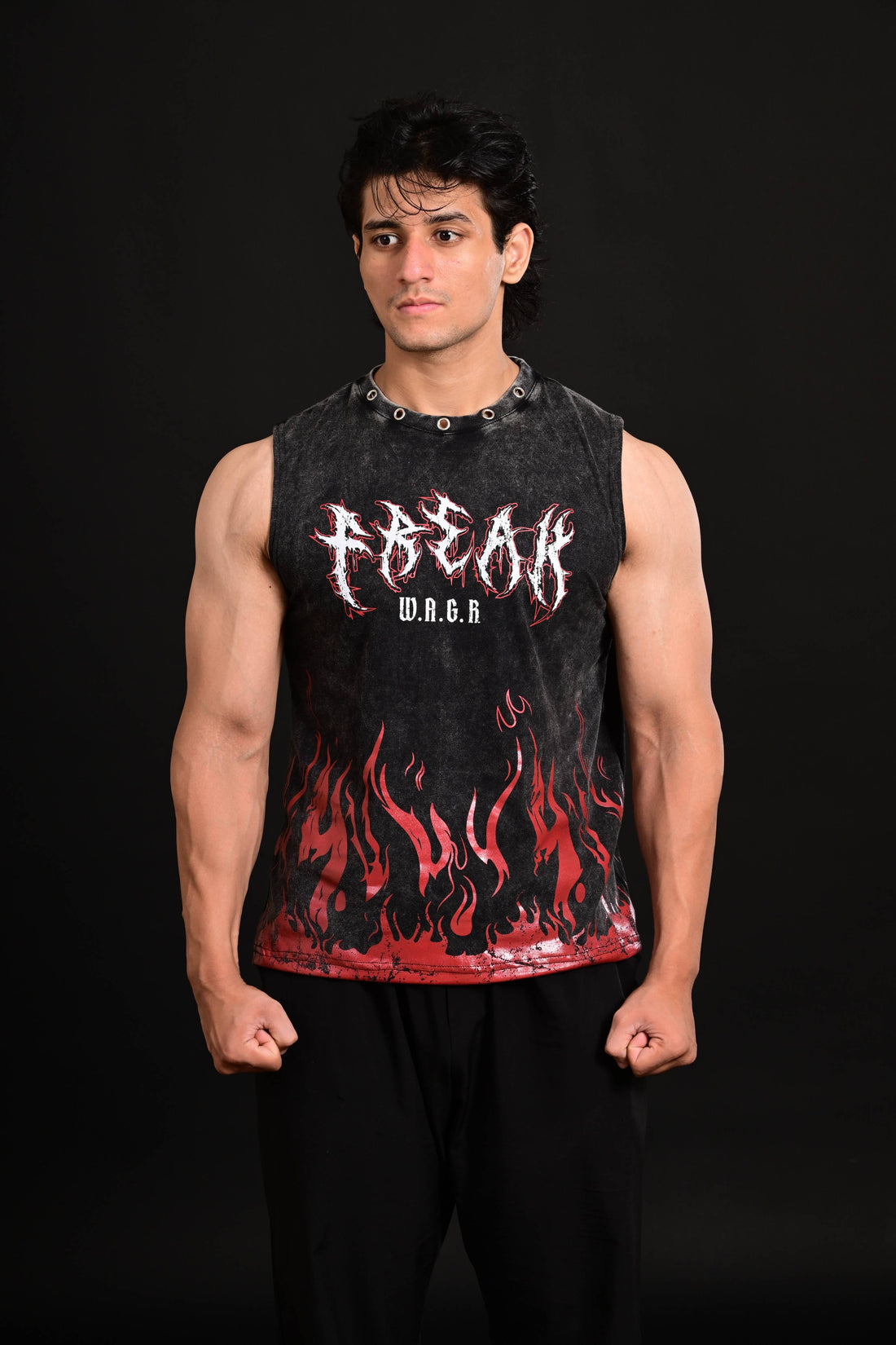 washed cropped tank men Pakistan