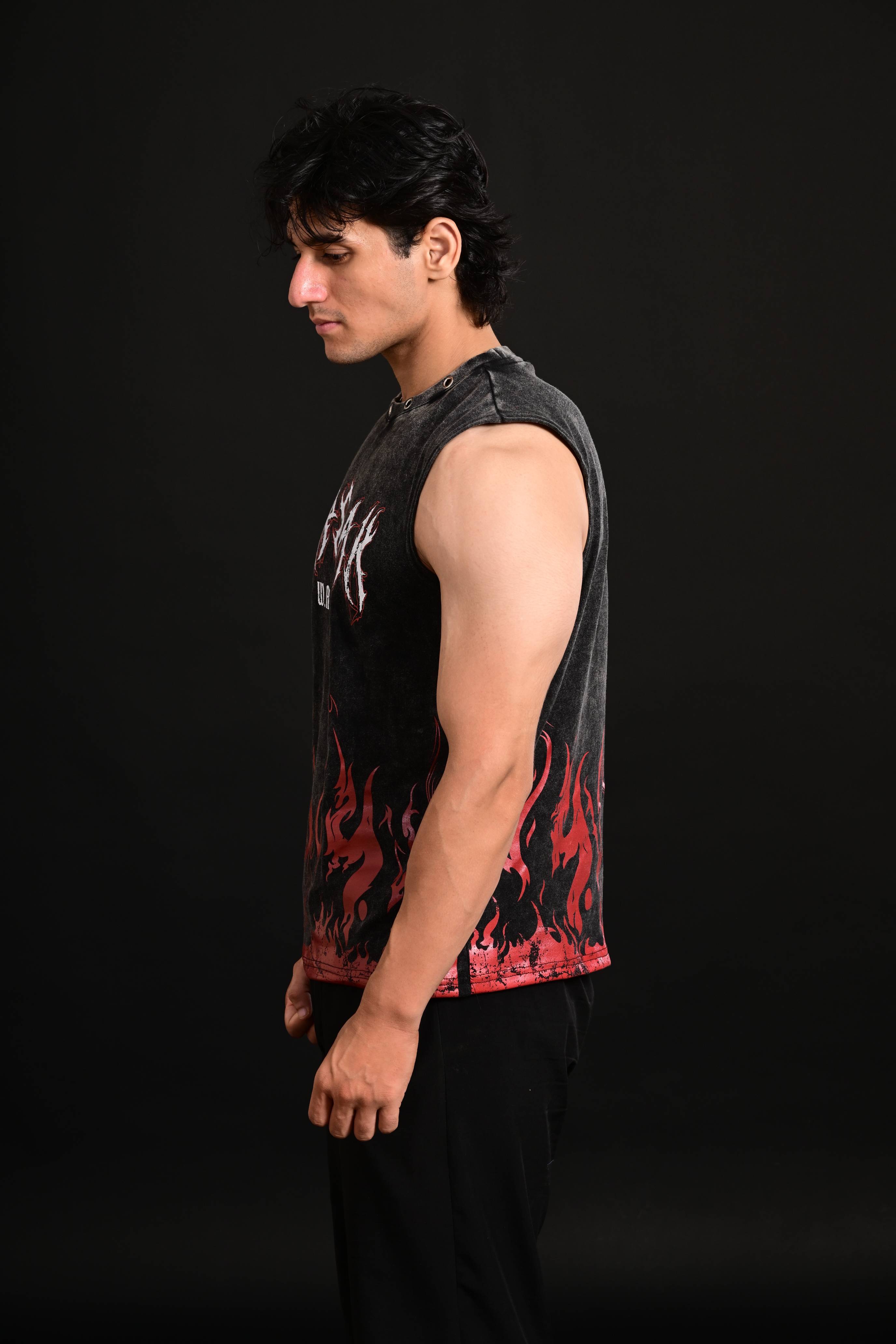 bodybuilding sleeveless cropped tank Pakistan