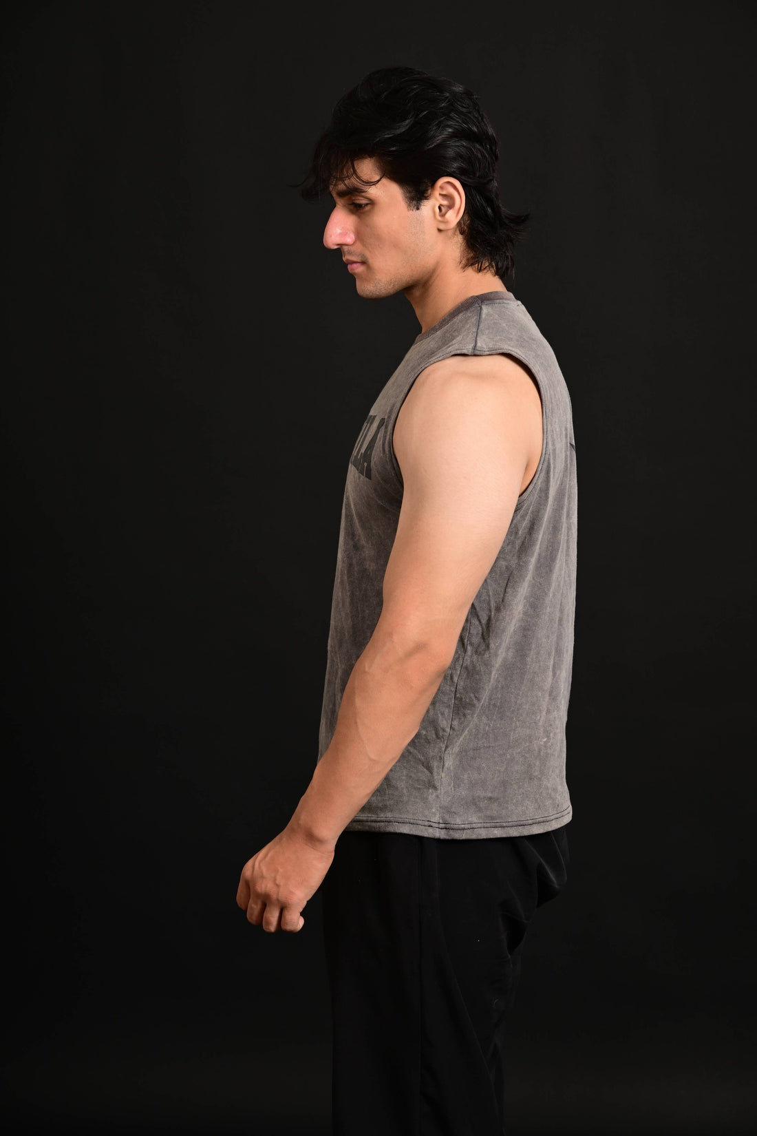 Anime Cropped Tank [GREY]