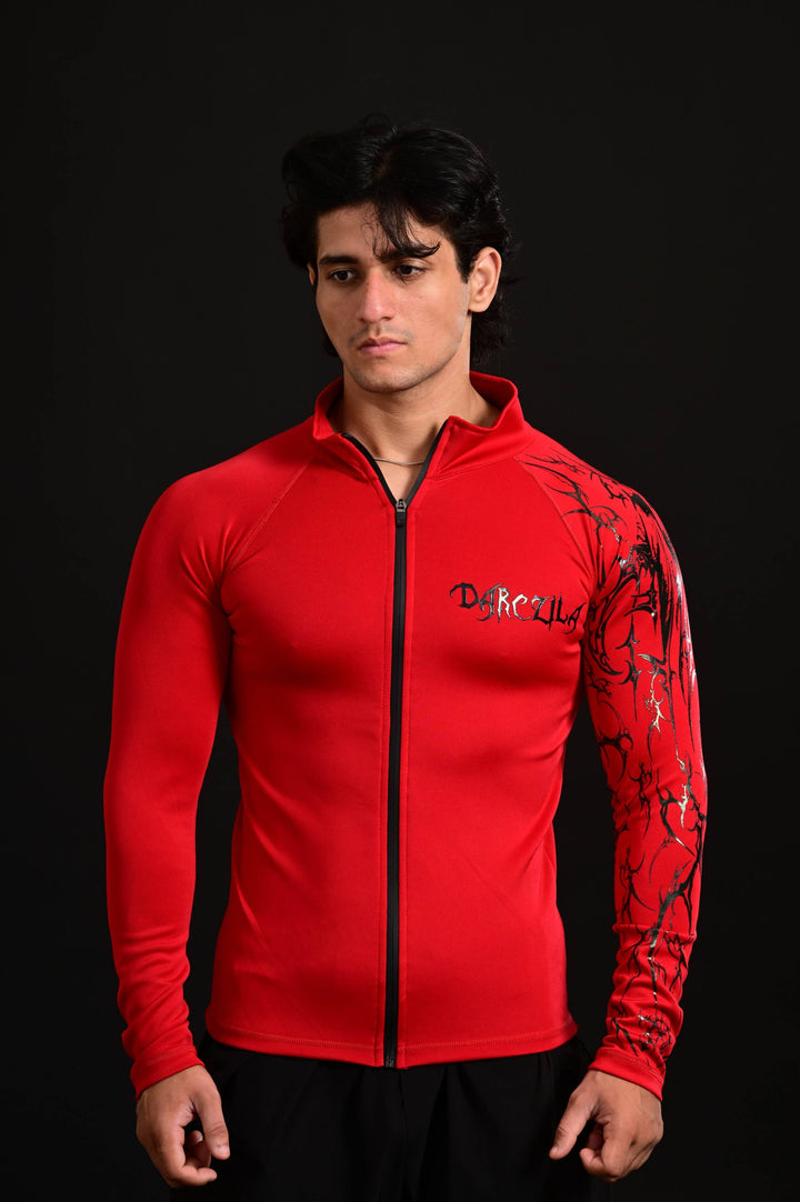 Armour Compression Zip Shirt [RED]