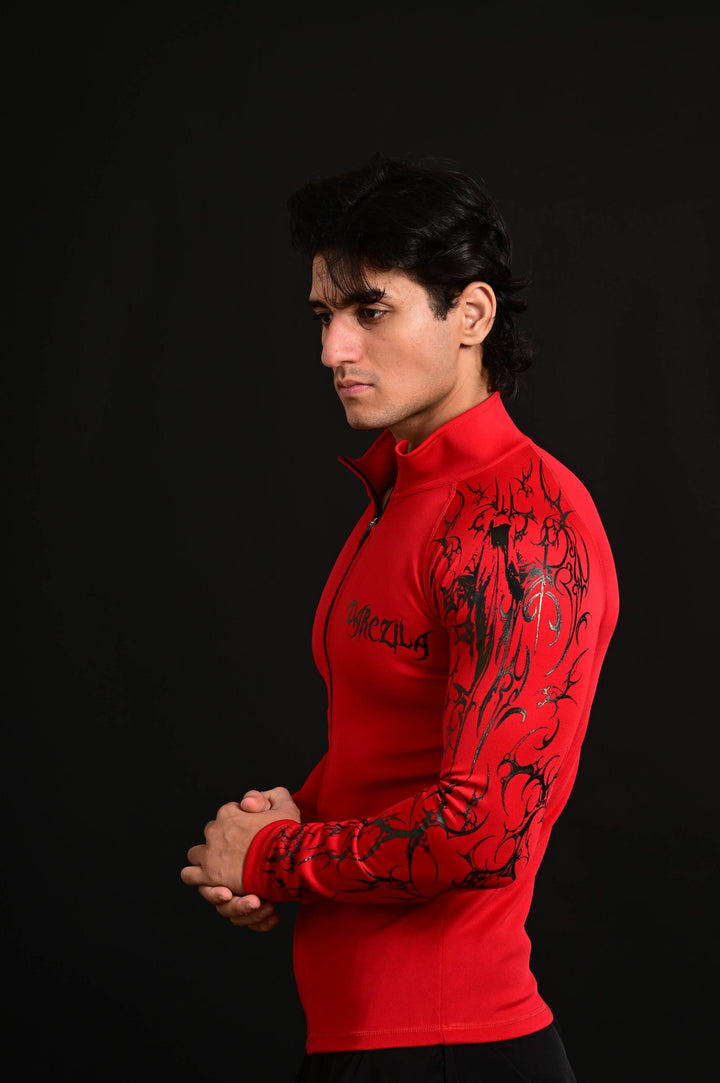 Armour Compression Zip Shirt [RED]