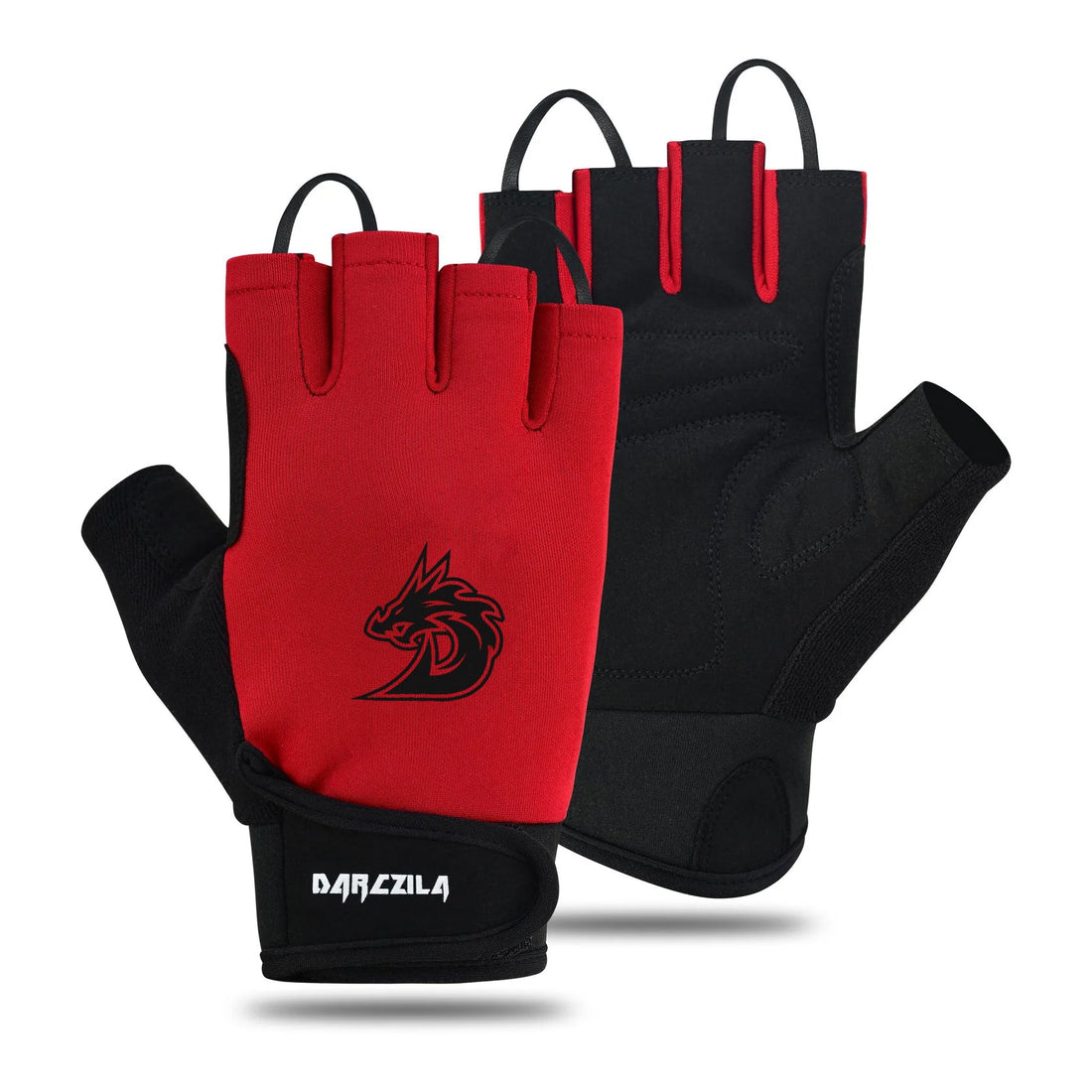 breathable red workout gloves fitness training gloves