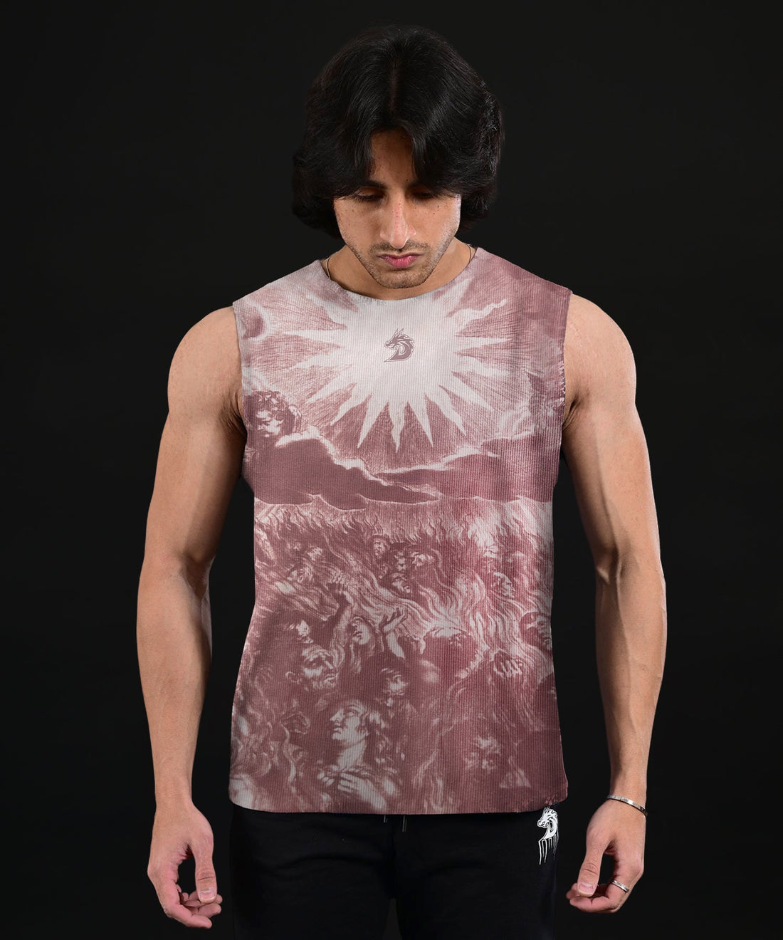Greek cropped Tank (Fire)