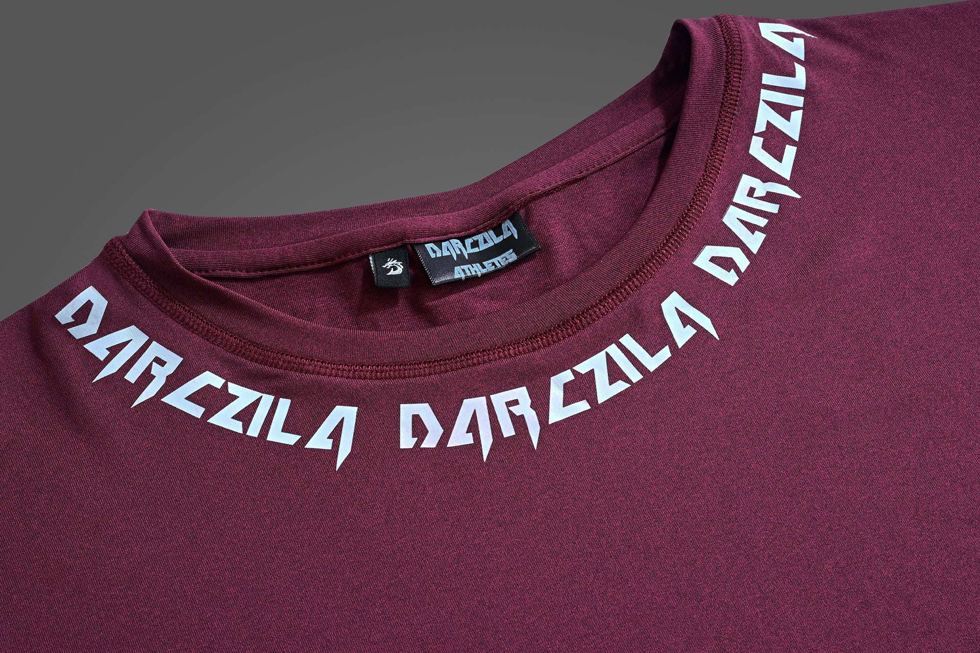 Maroon Athletic Compression Shirt for men 