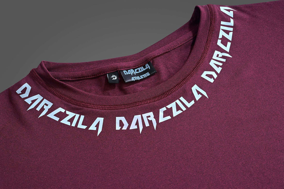 Maroon Athletic Compression Shirt for men 