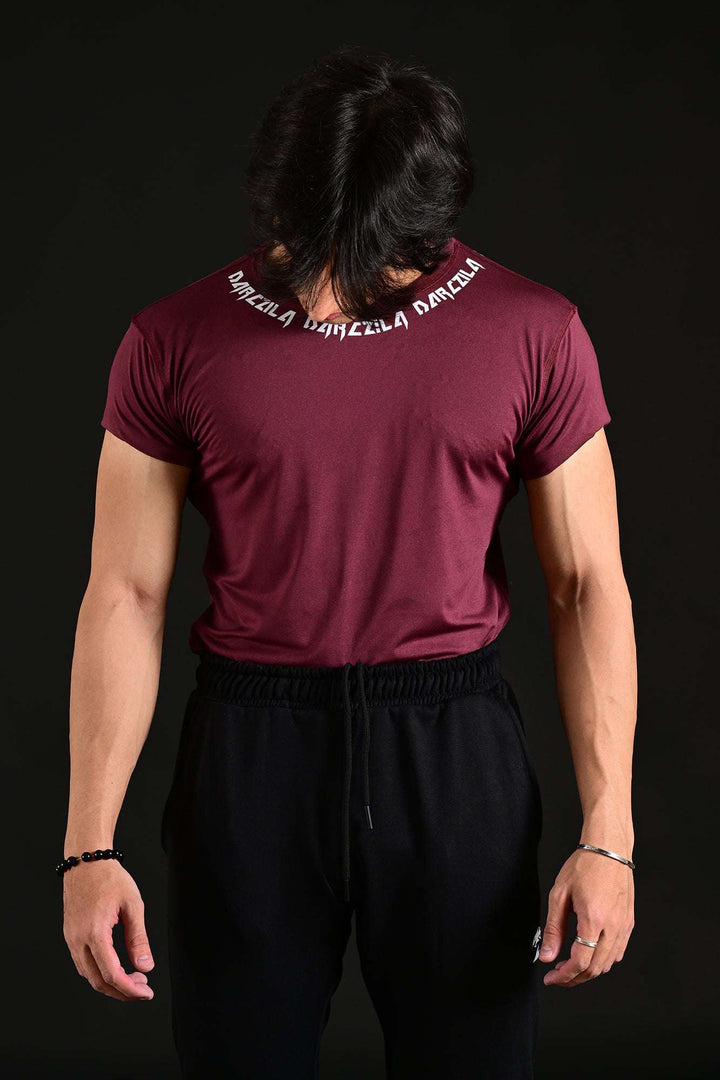 Maroon Compression T-Shirt for men 
