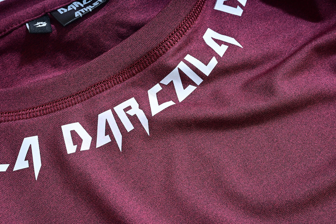 Maroon Compression Training T-Shirt for men